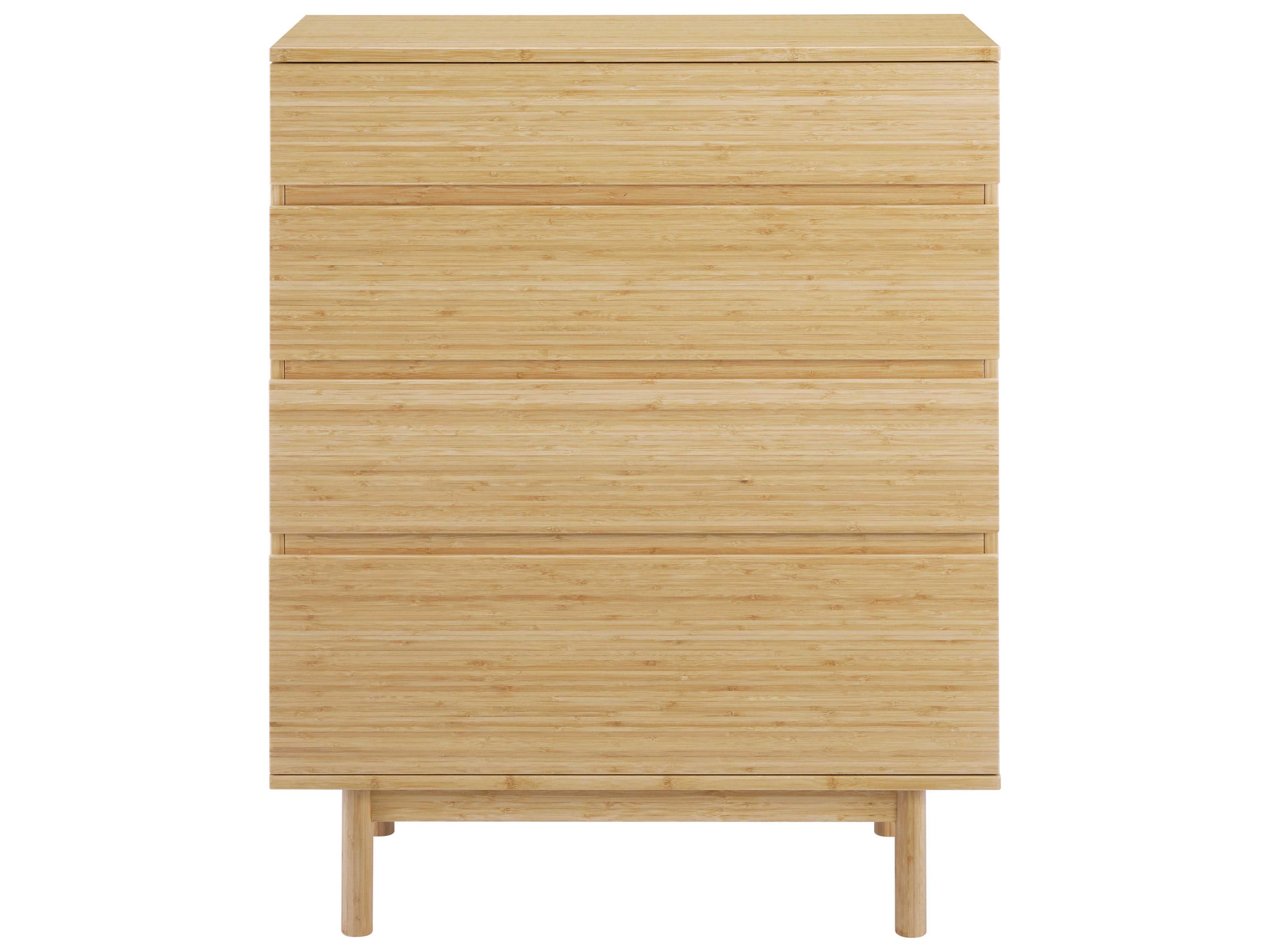 Greenington Monterey 4-Drawers Wheat Brown Bamboo Wood Accent Chest