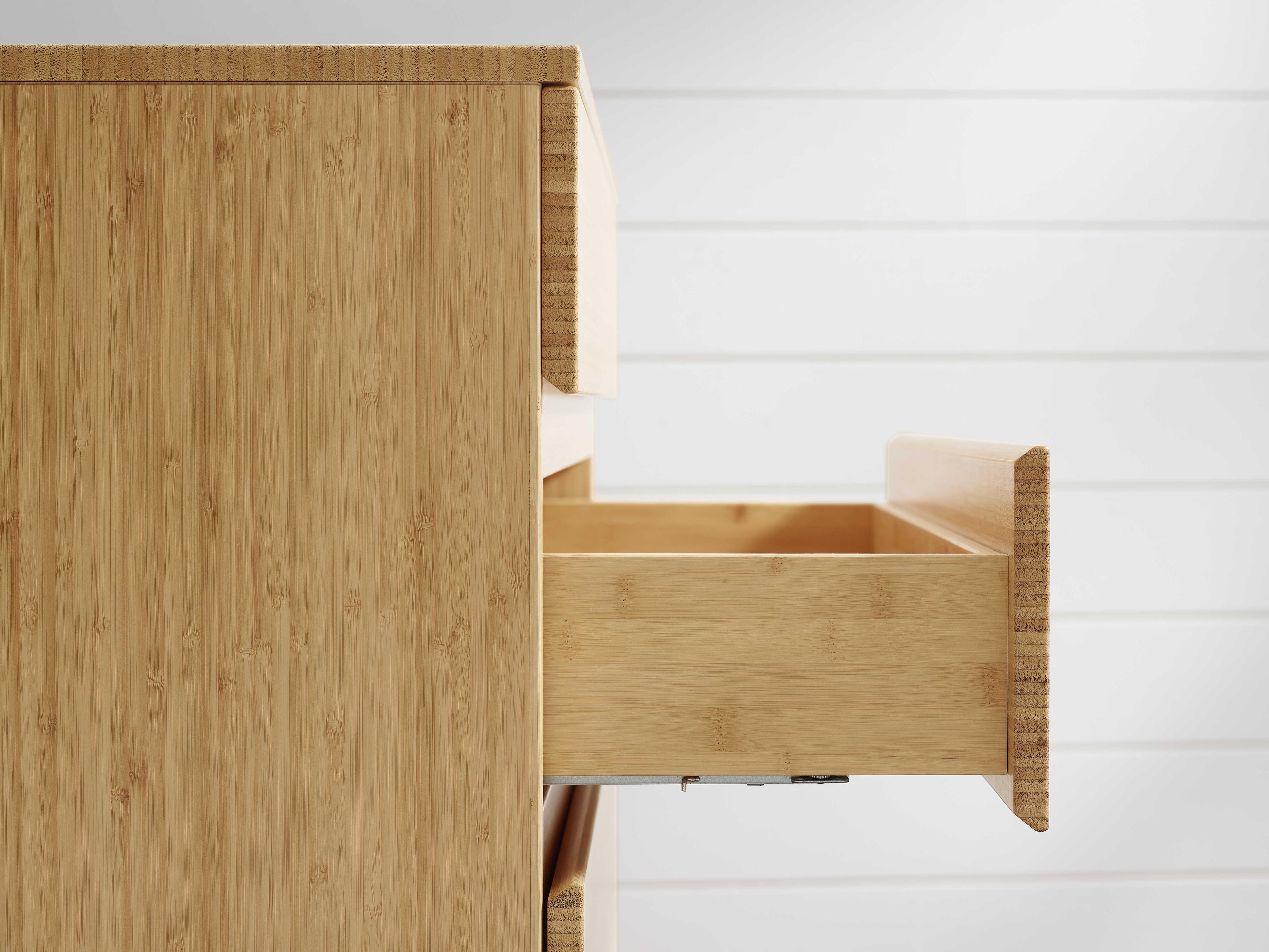 Greenington Monterey 4-Drawers Wheat Brown Bamboo Wood Accent Chest