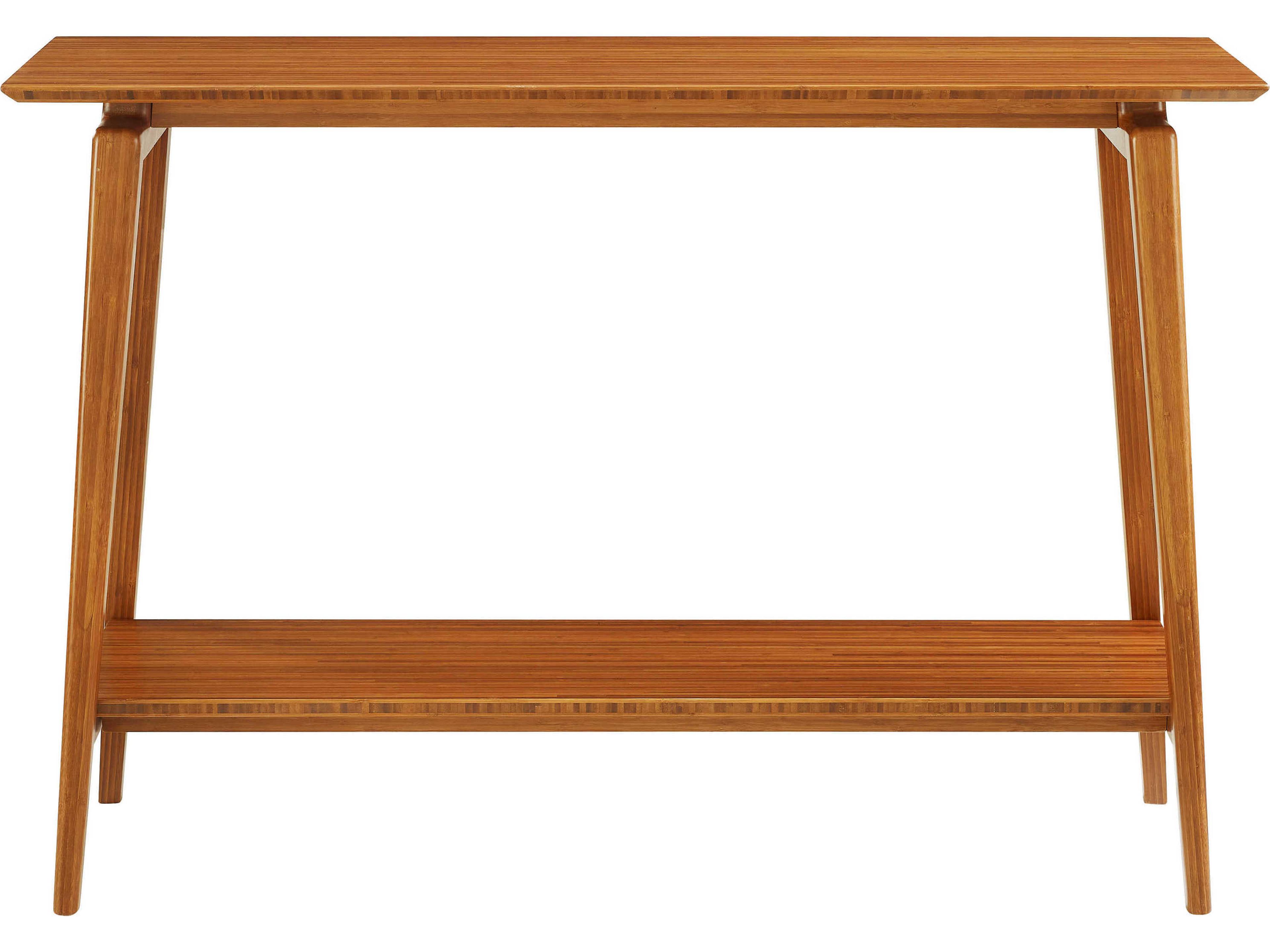 Antares Rectangular Bamboo Amber Console Table