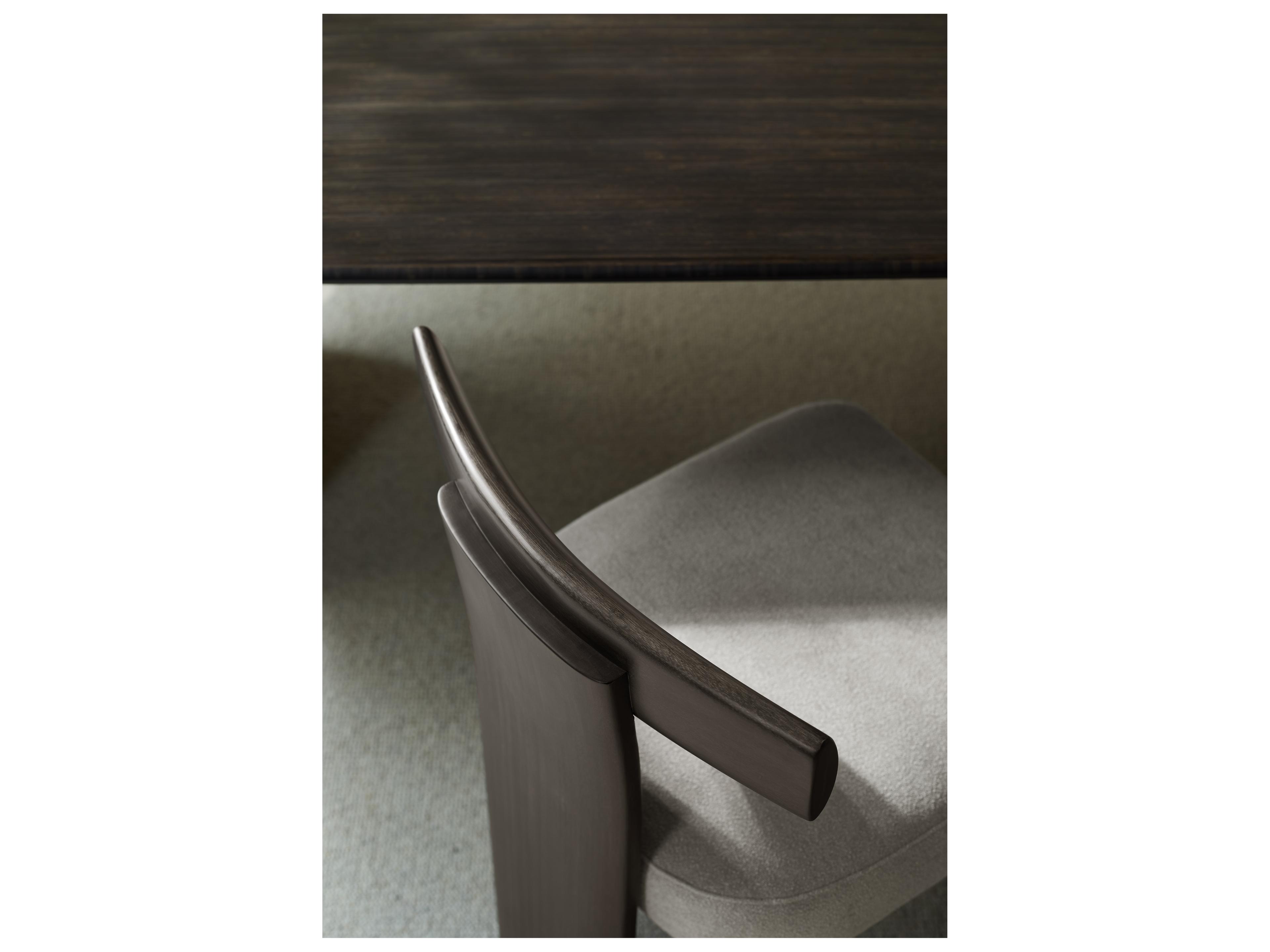 Greenington Aria Bamboo Wood Black Upholstered Armless Dining Chair Set of 2