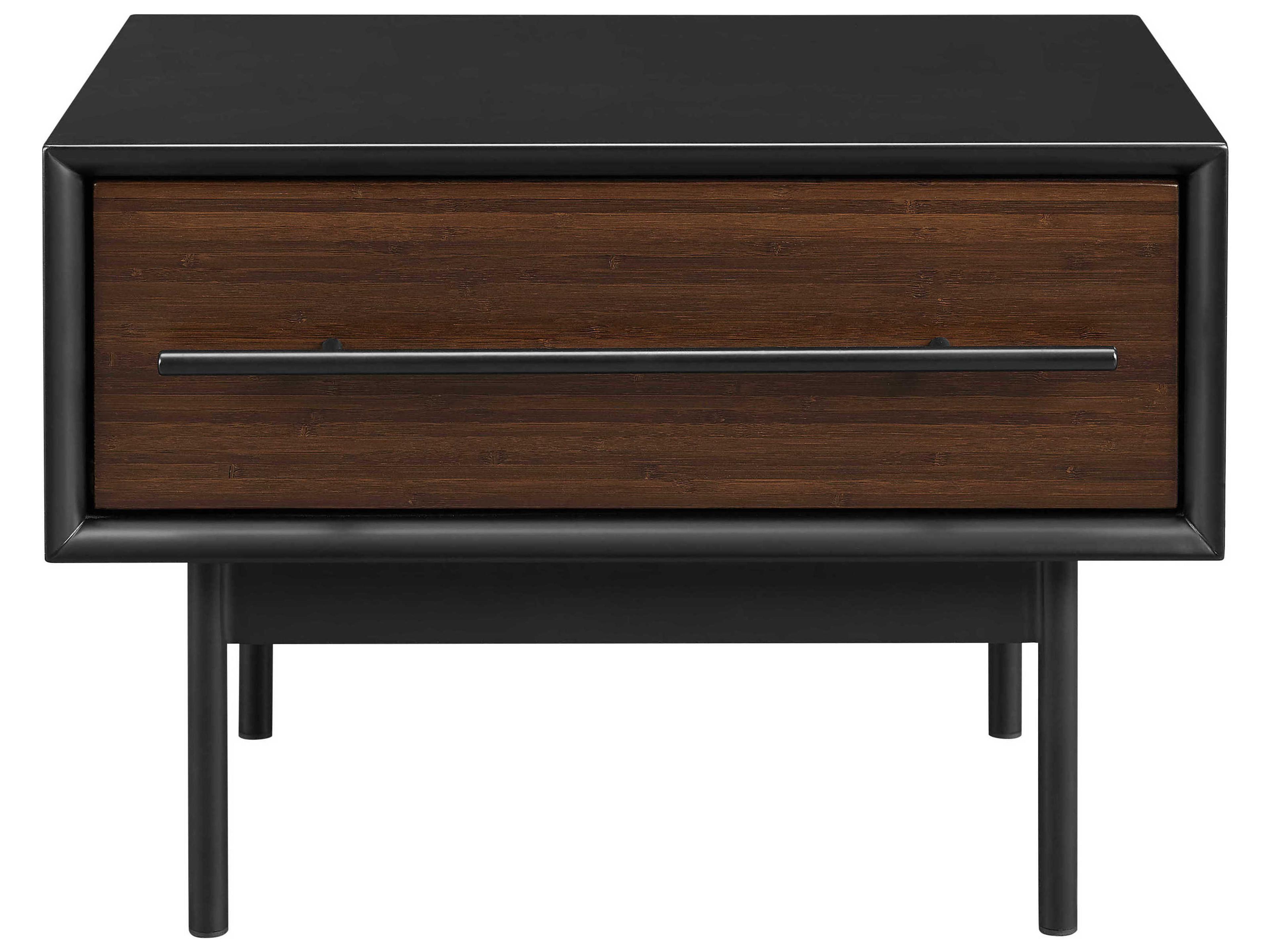 Greenington Park Avenue 1-Drawer Black Bamboo Wood Chest Nightstand