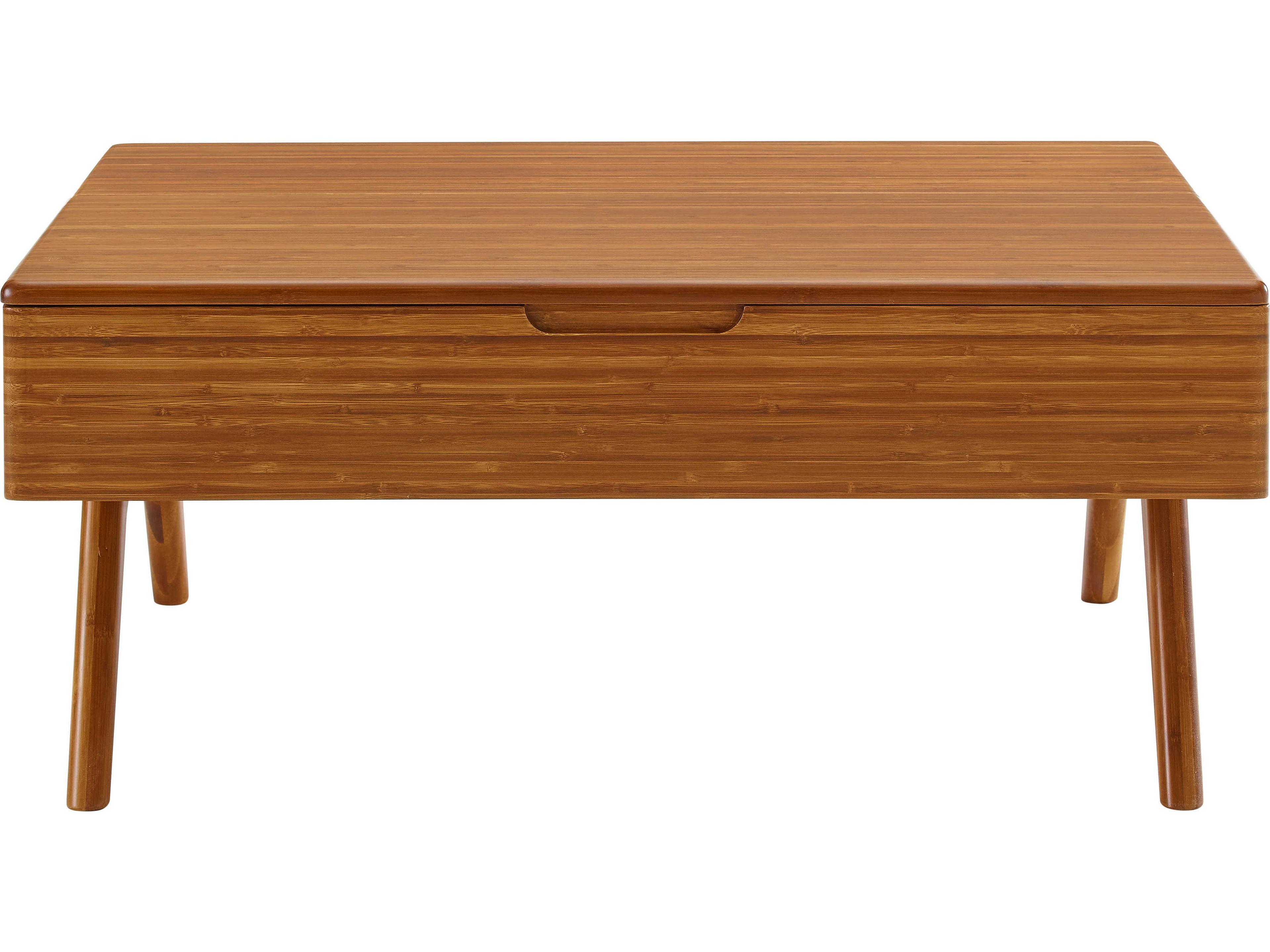 Accents Rectangular Bamboo Amber Coffee Table