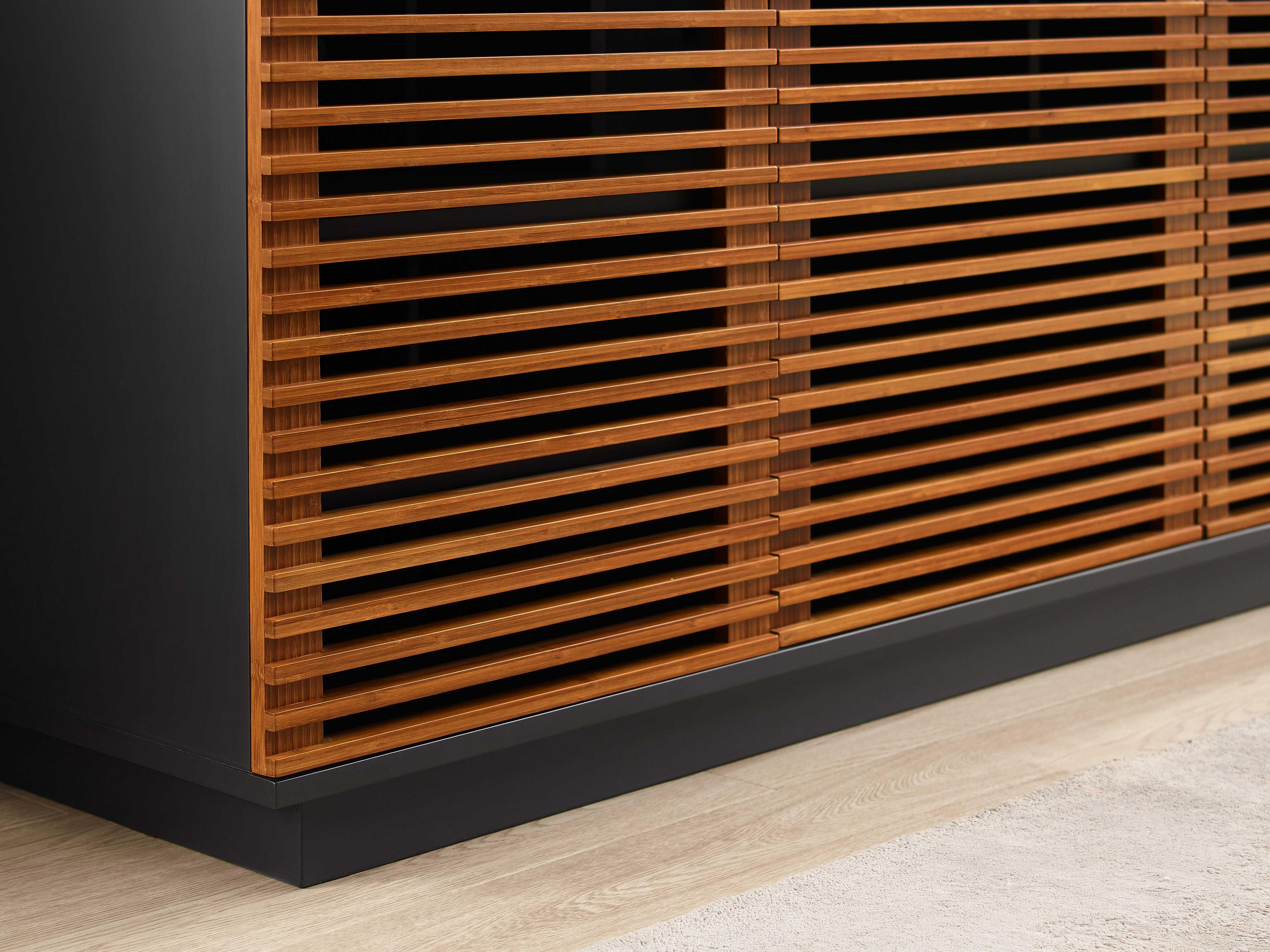 Greenington Rowan 64" Bamboo Wood Amber Media Console