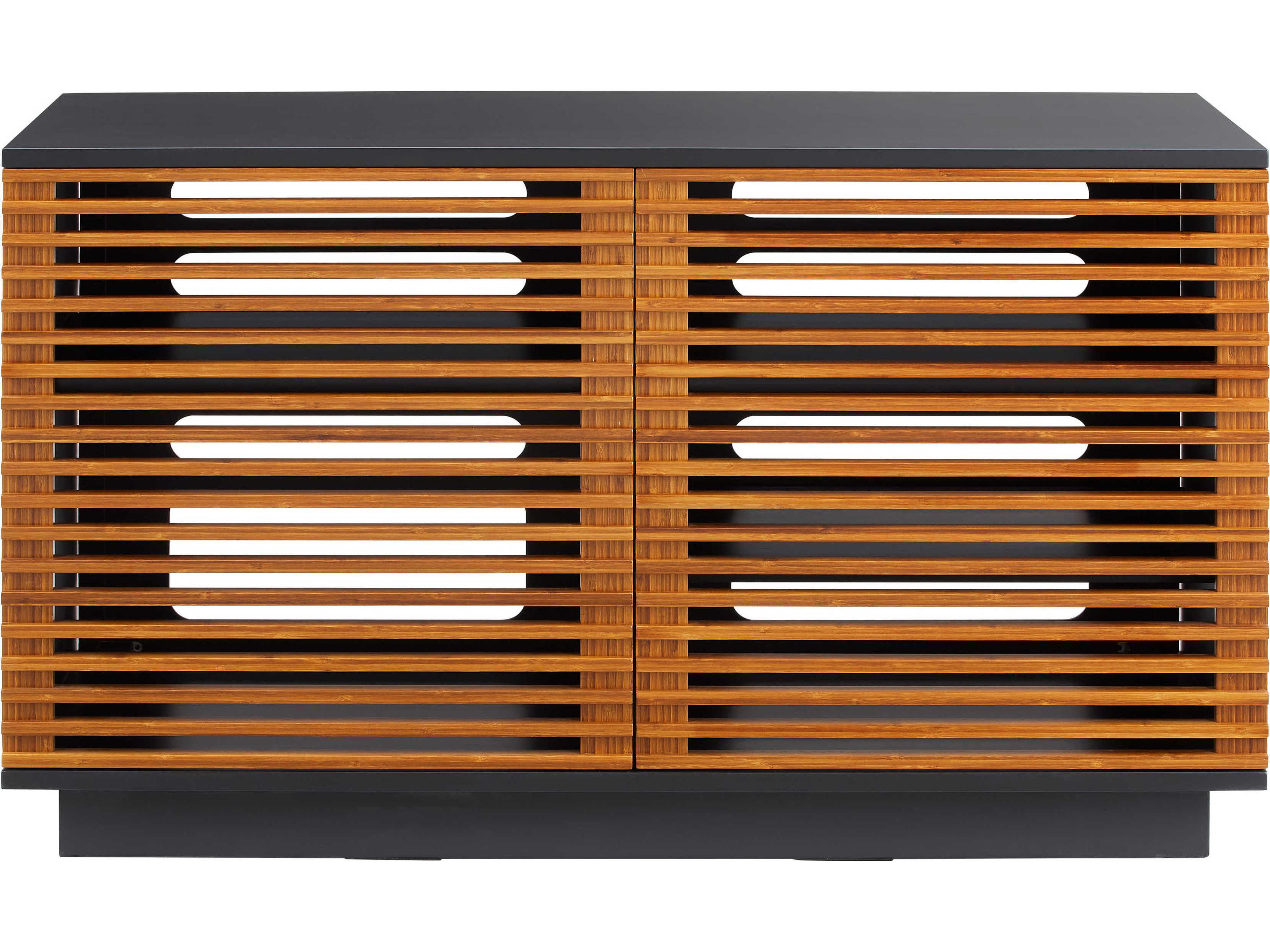 Rowan Media Cabinet 48-Inch Amber Bamboo