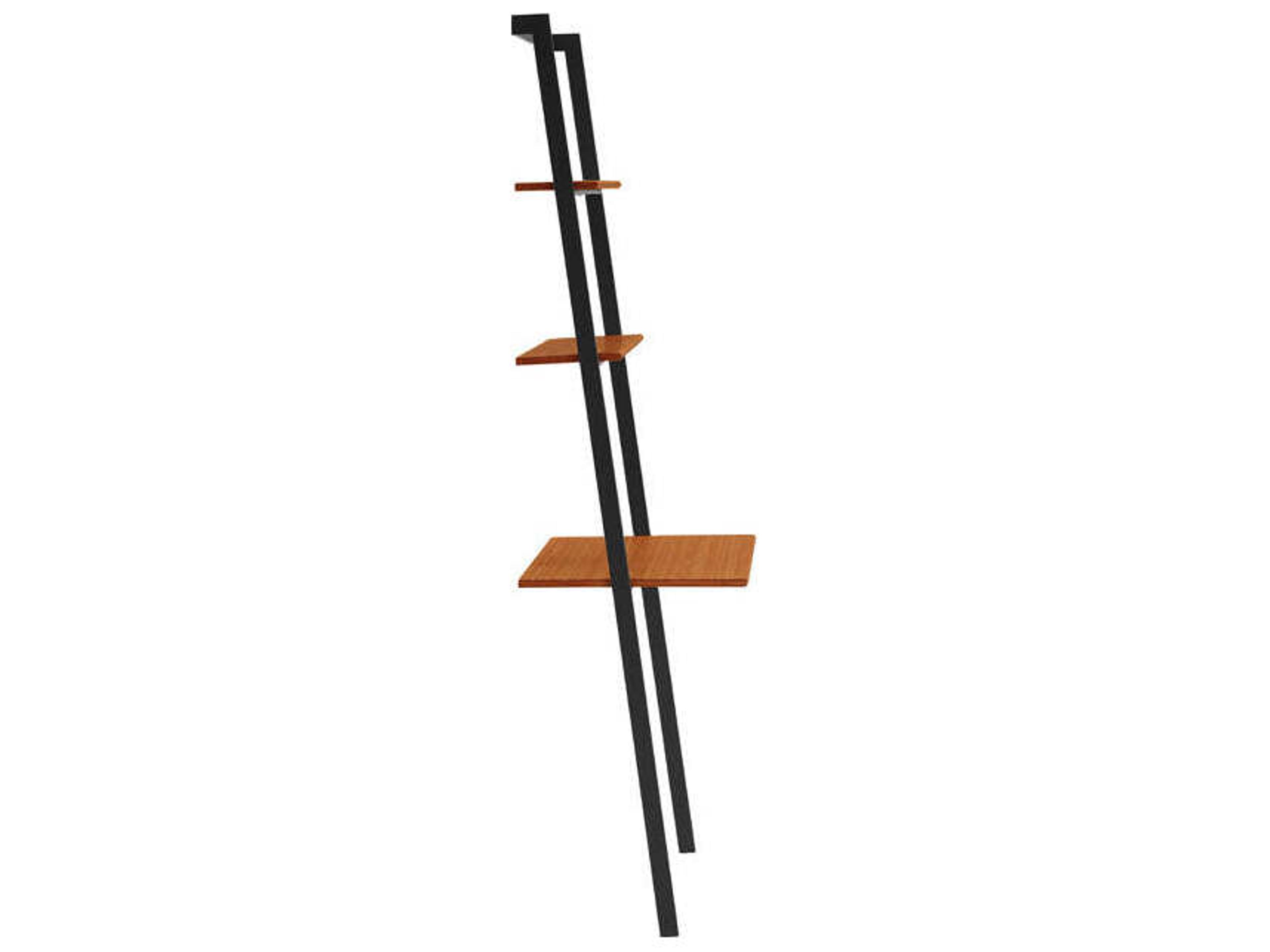 Greenington Studio Plus Brown Bamboo Wood Leaning Ladder Desk