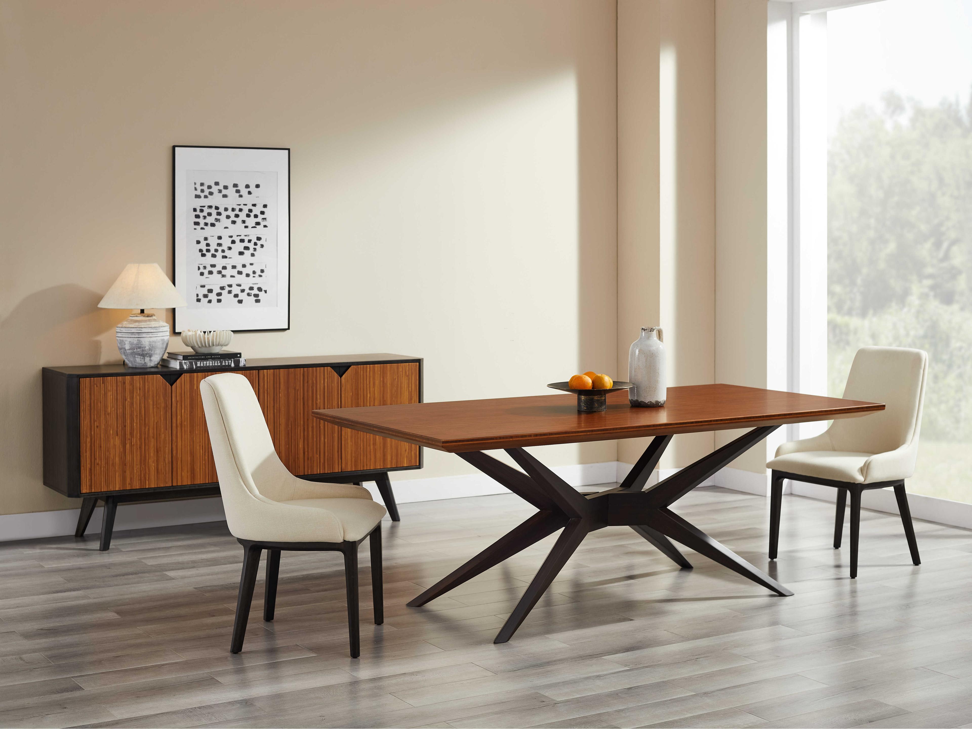 Bamboo Wood Dining Room Set