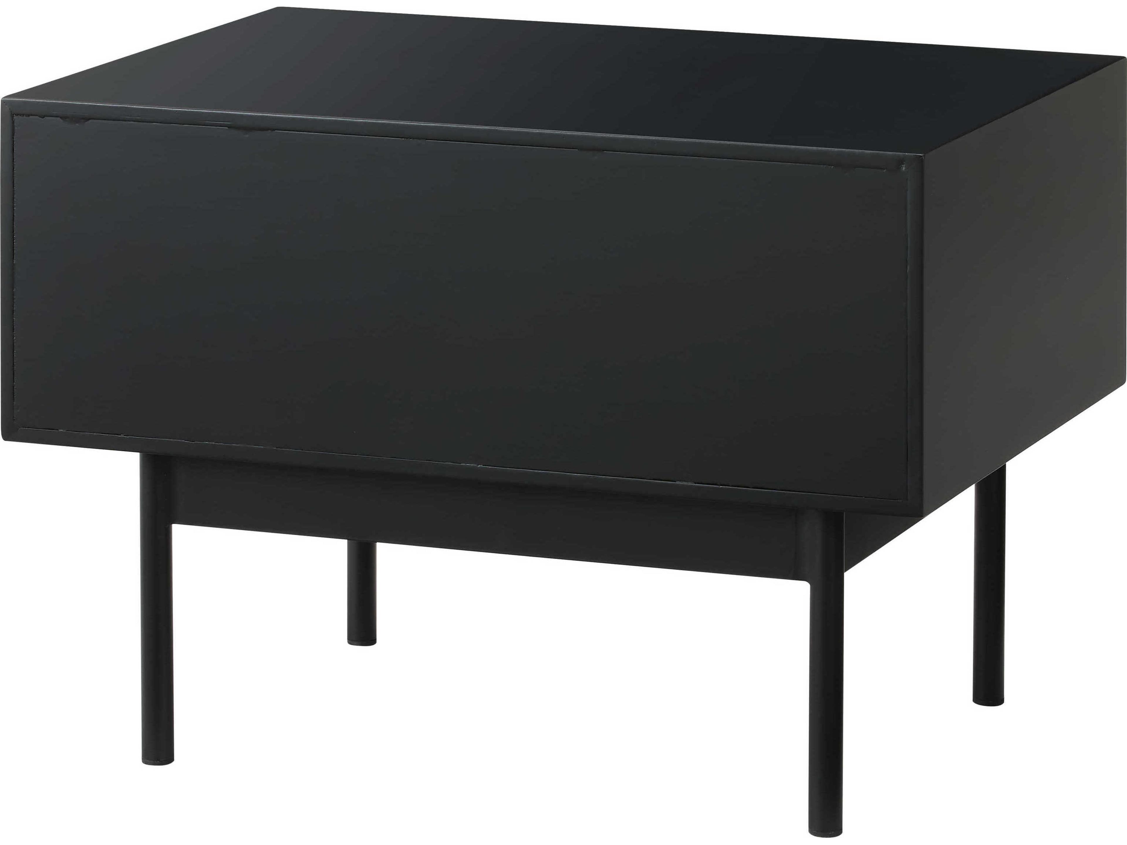 Greenington Santa Cruz 1-Drawer Black Bamboo Wood Chest Nightstand