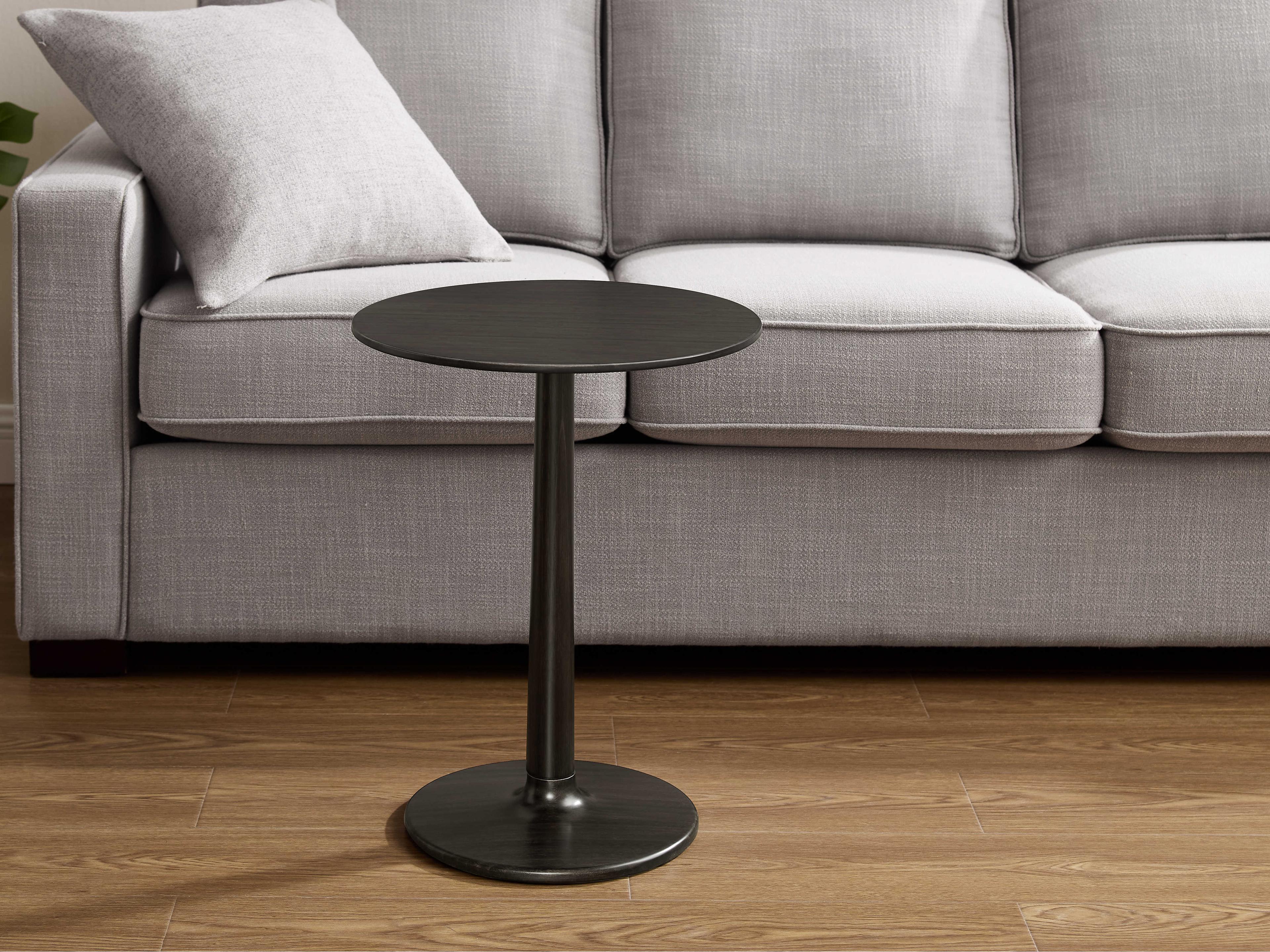 Greenington Accents Round Bamboo Caviar End Table