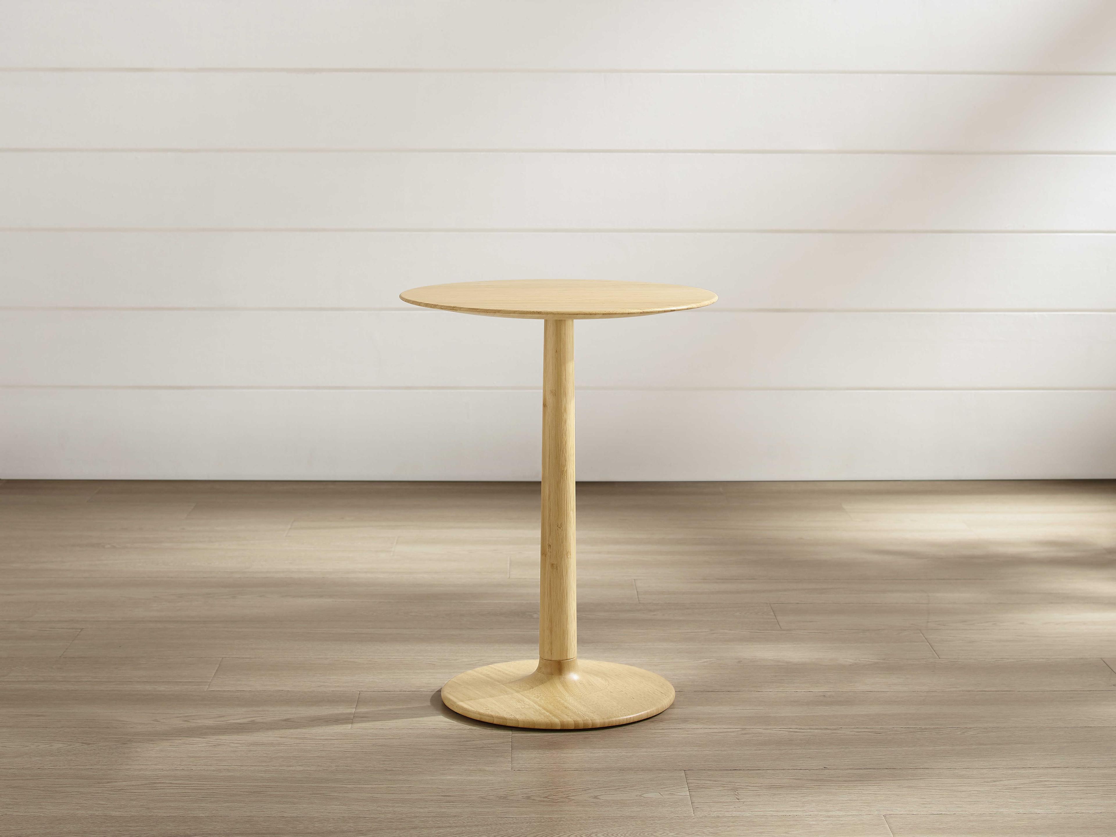 Greenington Accents Round Bamboo Wheat End Table