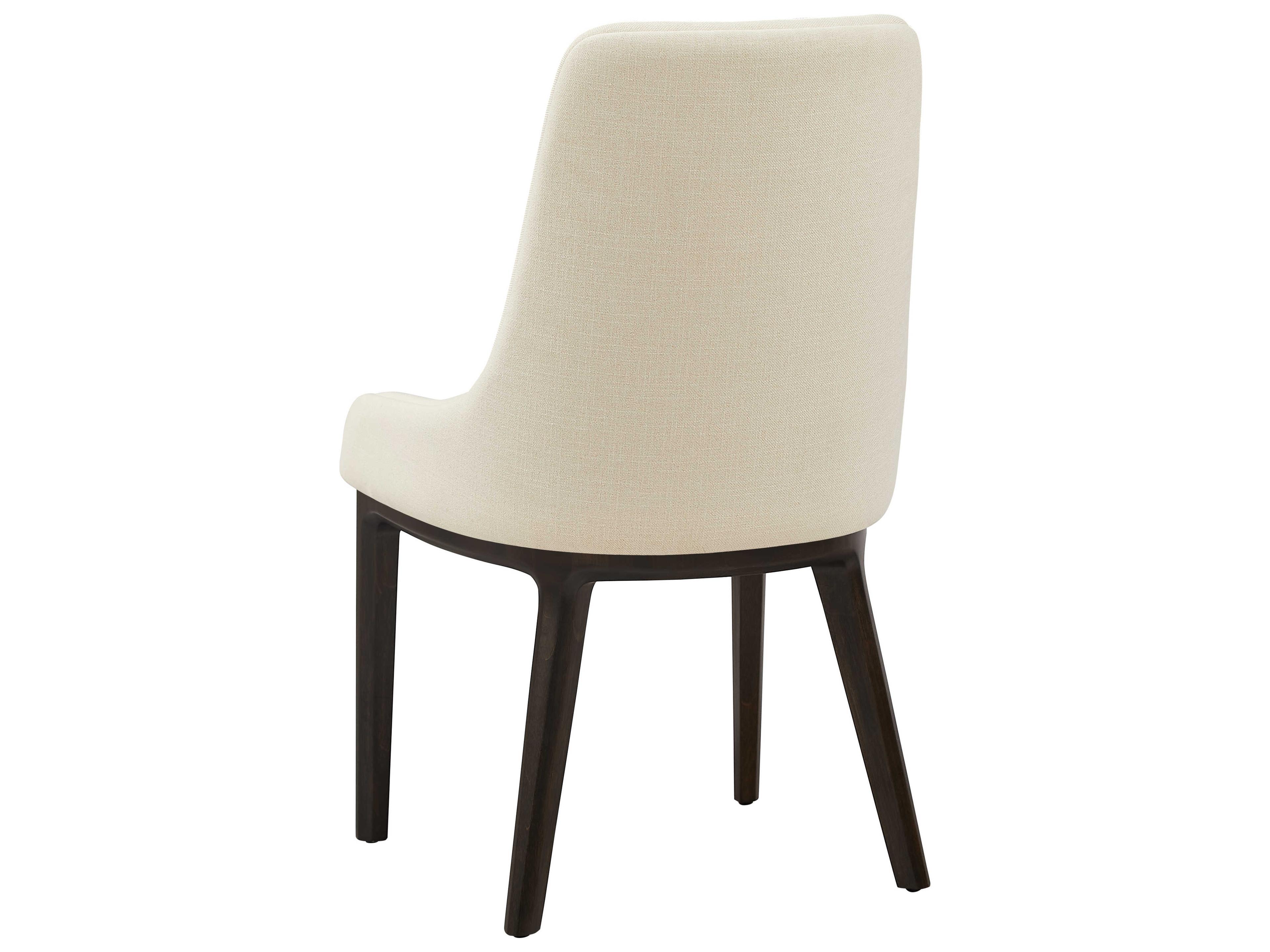 Greenington Sofie Bamboo Wood White Upholstered Arm Dining Chair