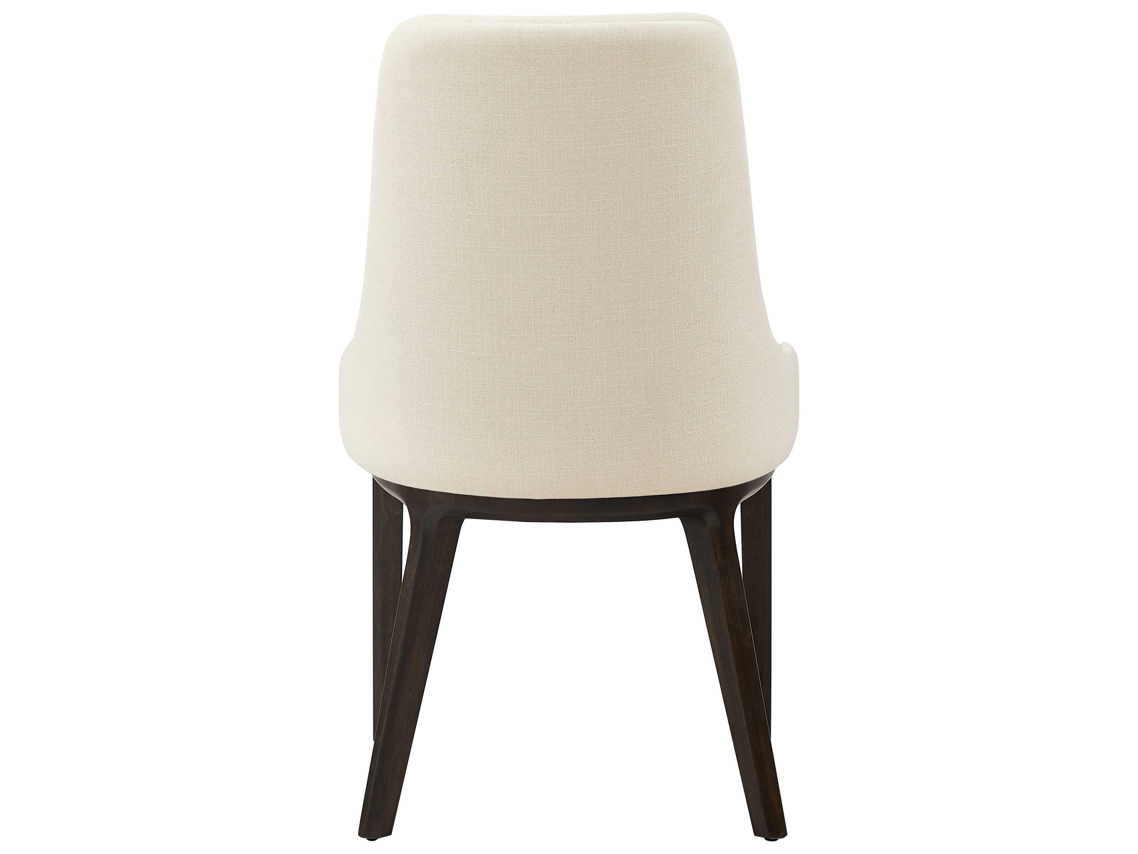 Greenington Sofie Bamboo Wood White Upholstered Armless Dining Chair