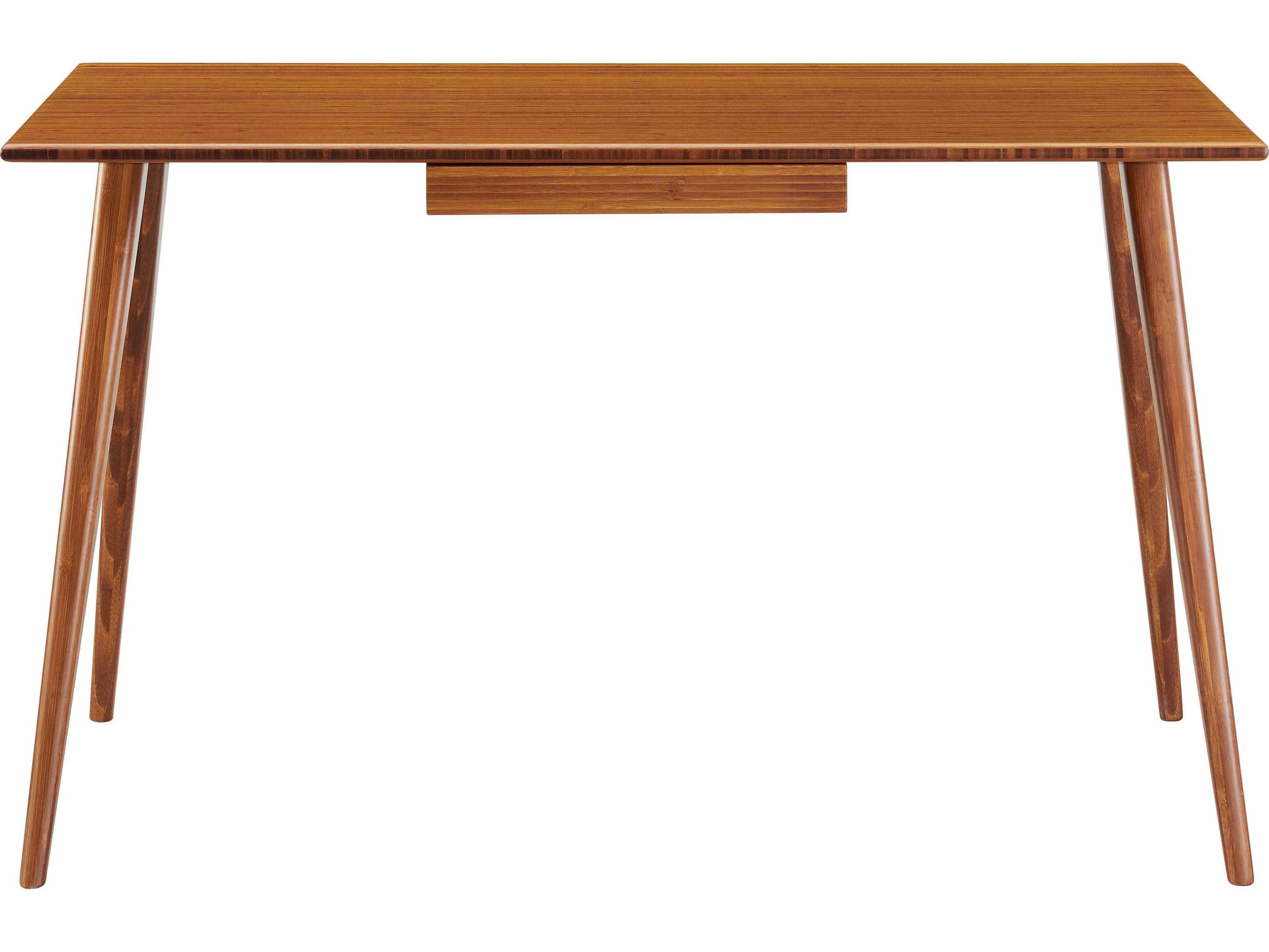 Greenington Studio Plus Amber Brown Bamboo Wood Computer Desk