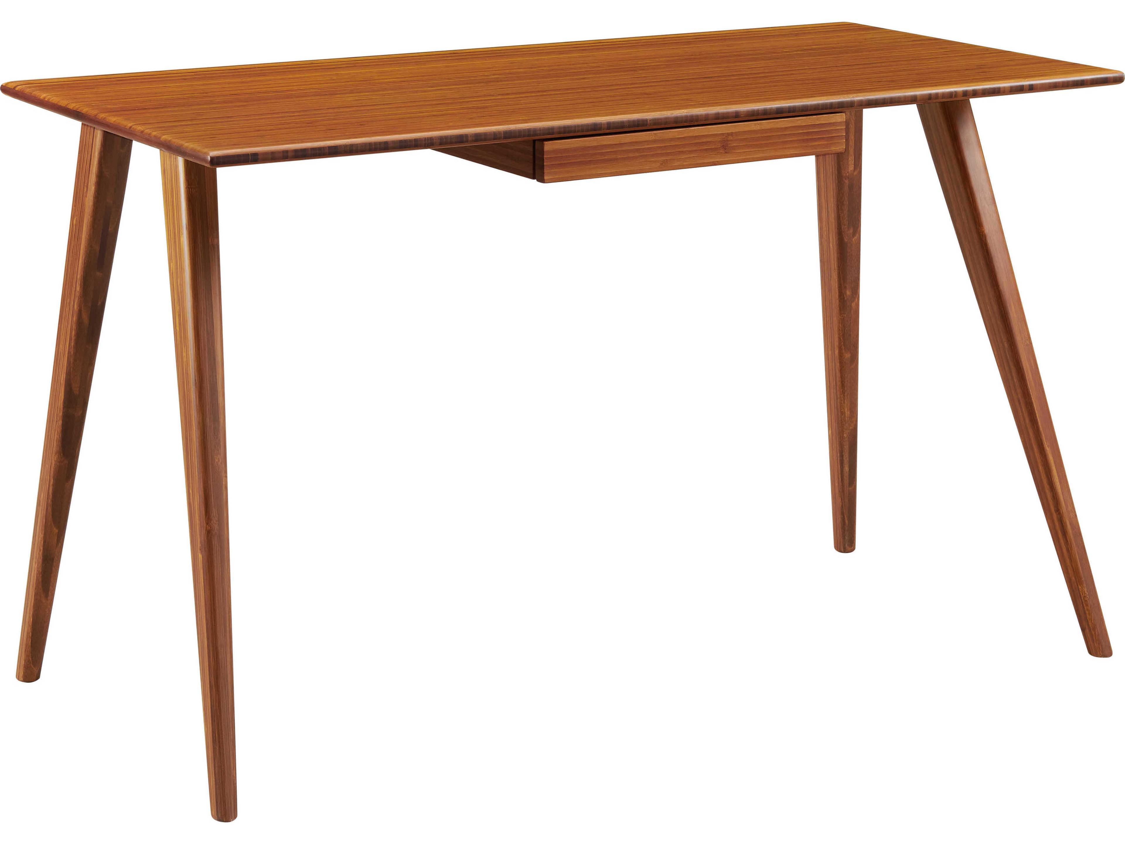 Greenington Studio Plus Amber Brown Bamboo Wood Computer Desk
