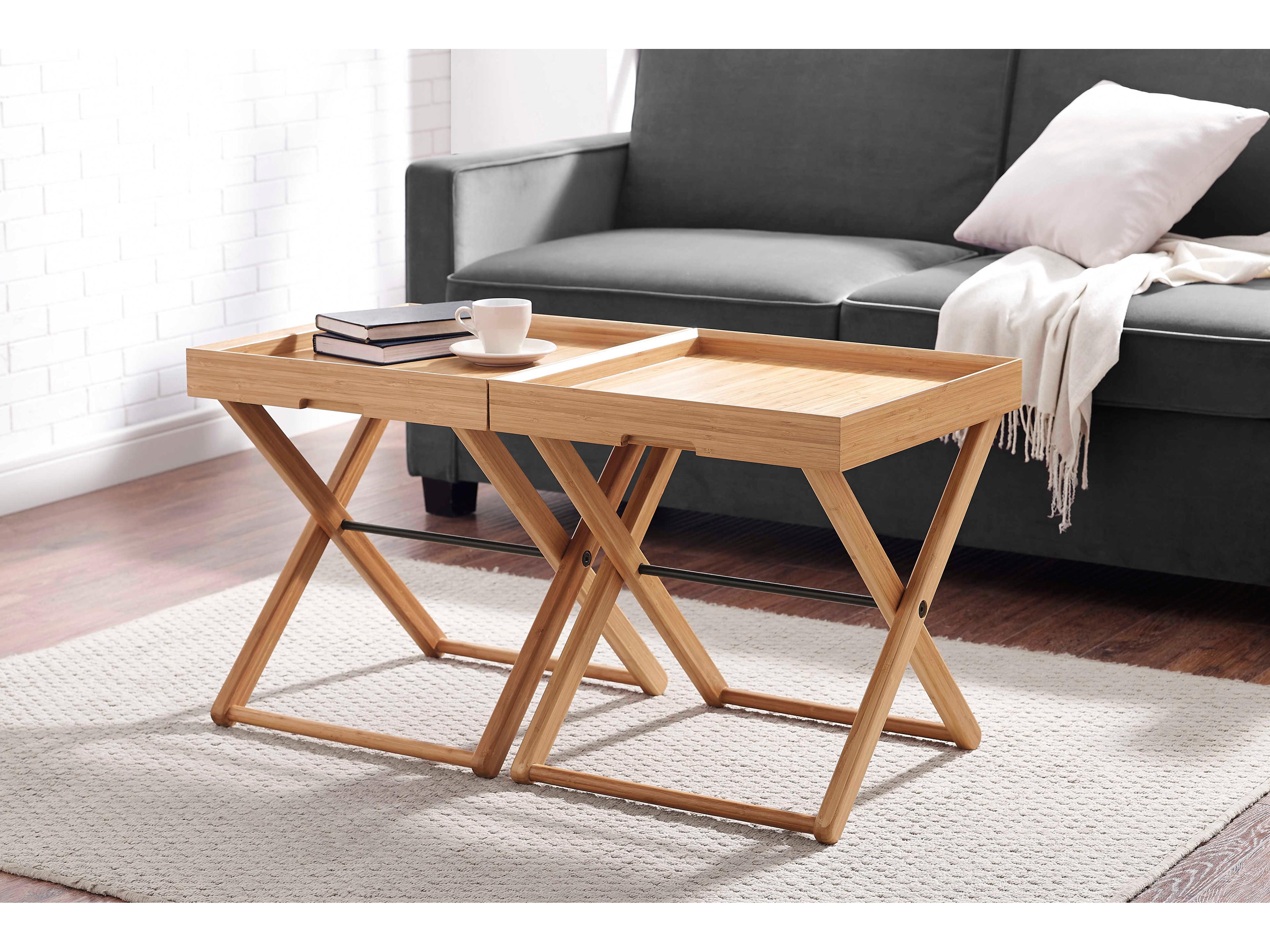 Greenington Teline Square Wood Caramelized End Table