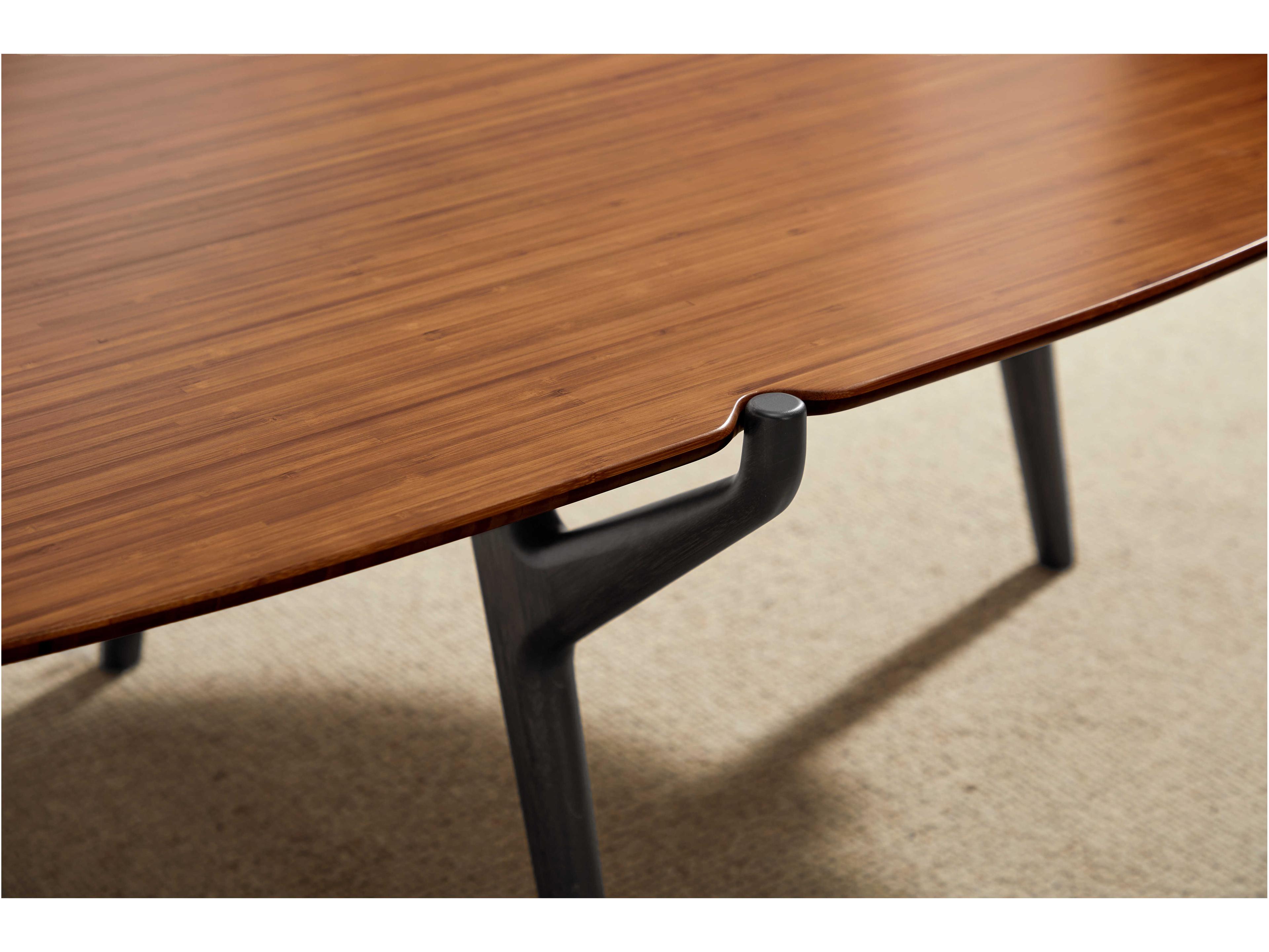 Greenington Tofino Oval Bamboo Amber Coffee Table