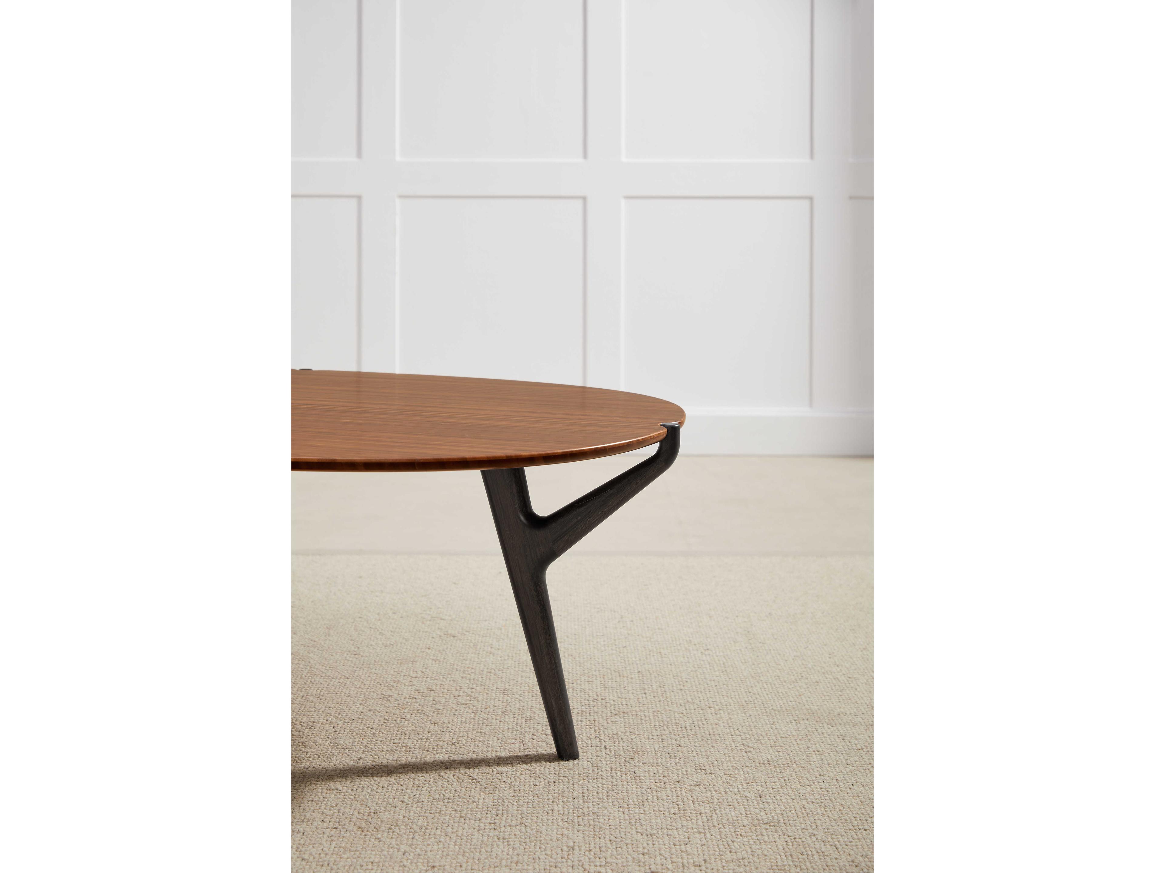 Greenington Tofino Oval Bamboo Amber Coffee Table