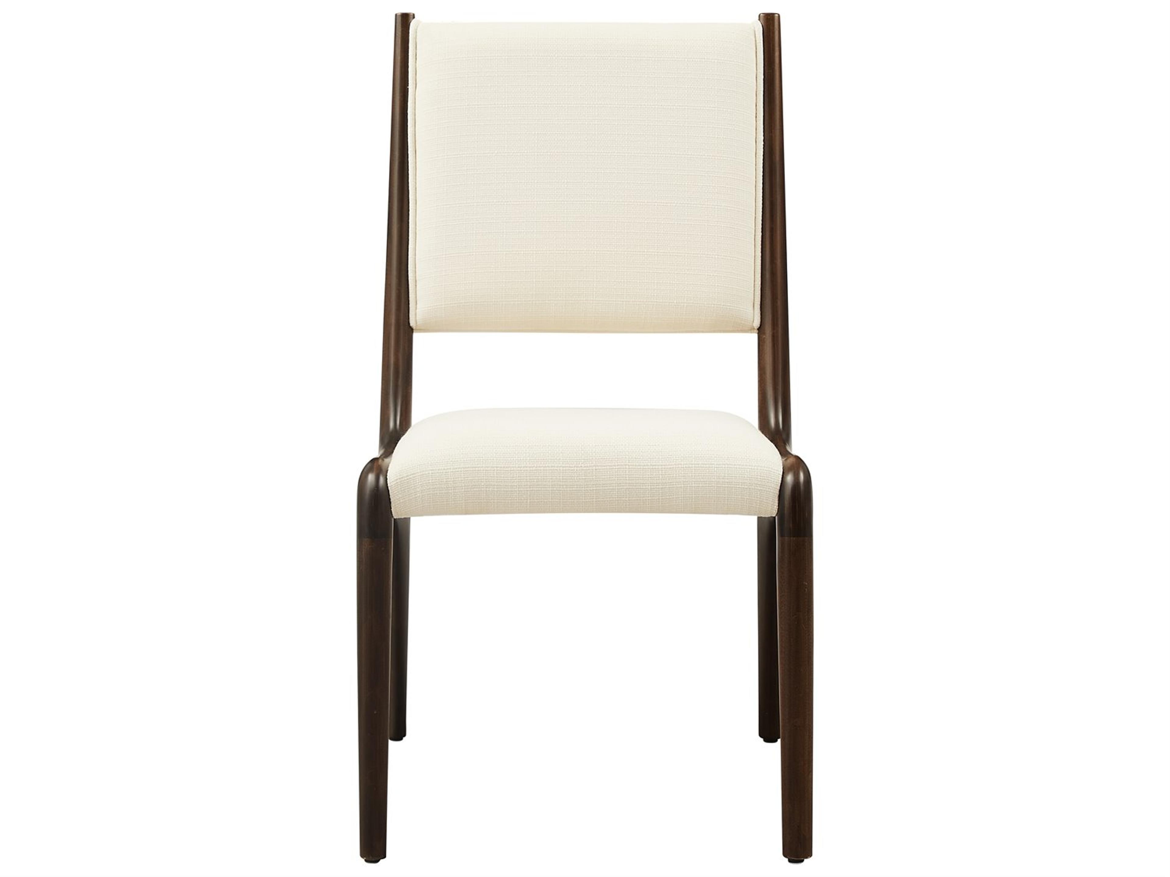 Greenington Dining Bamboo Wood Black Upholstered Armless Chair Set of 2