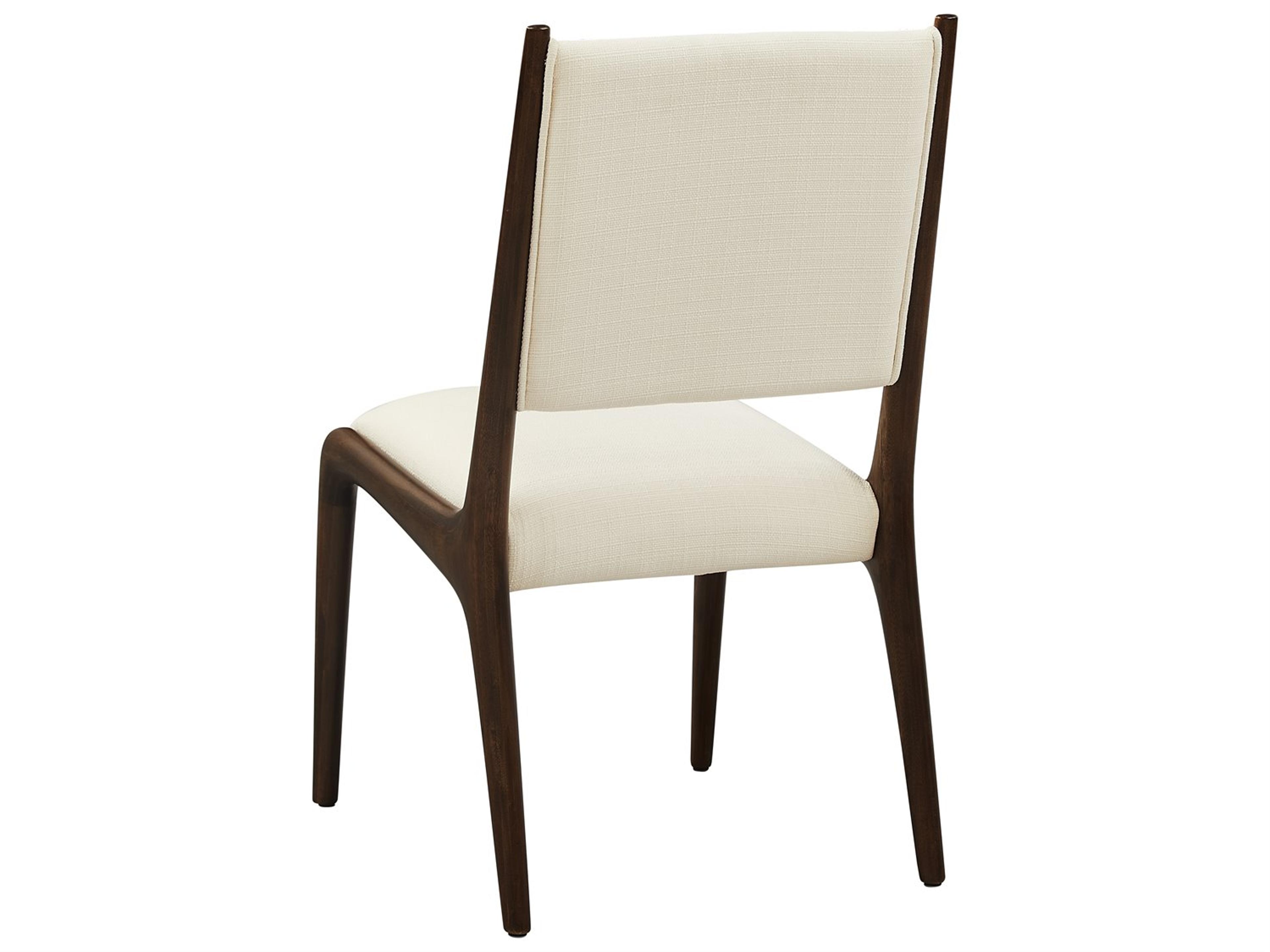 Greenington Dining Bamboo Wood Black Upholstered Armless Chair Set of 2