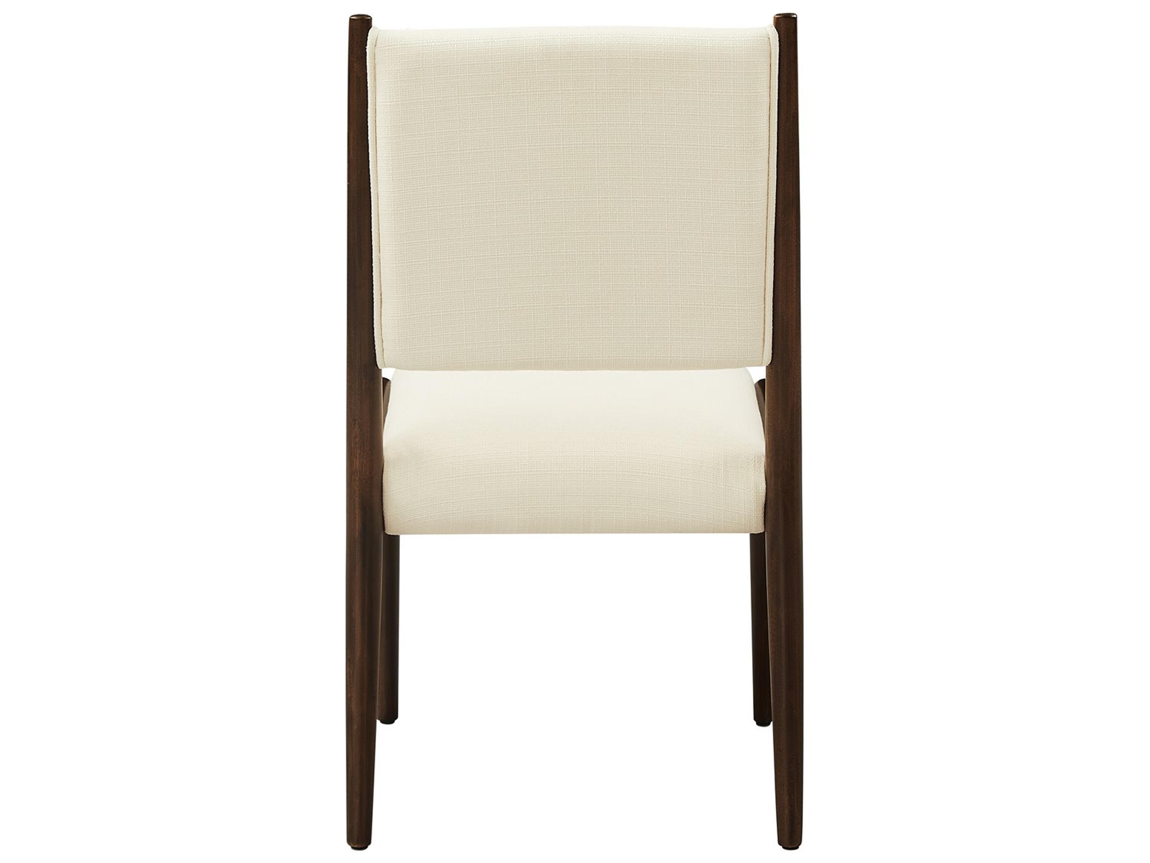 Greenington Dining Bamboo Wood Black Upholstered Armless Chair Set of 2