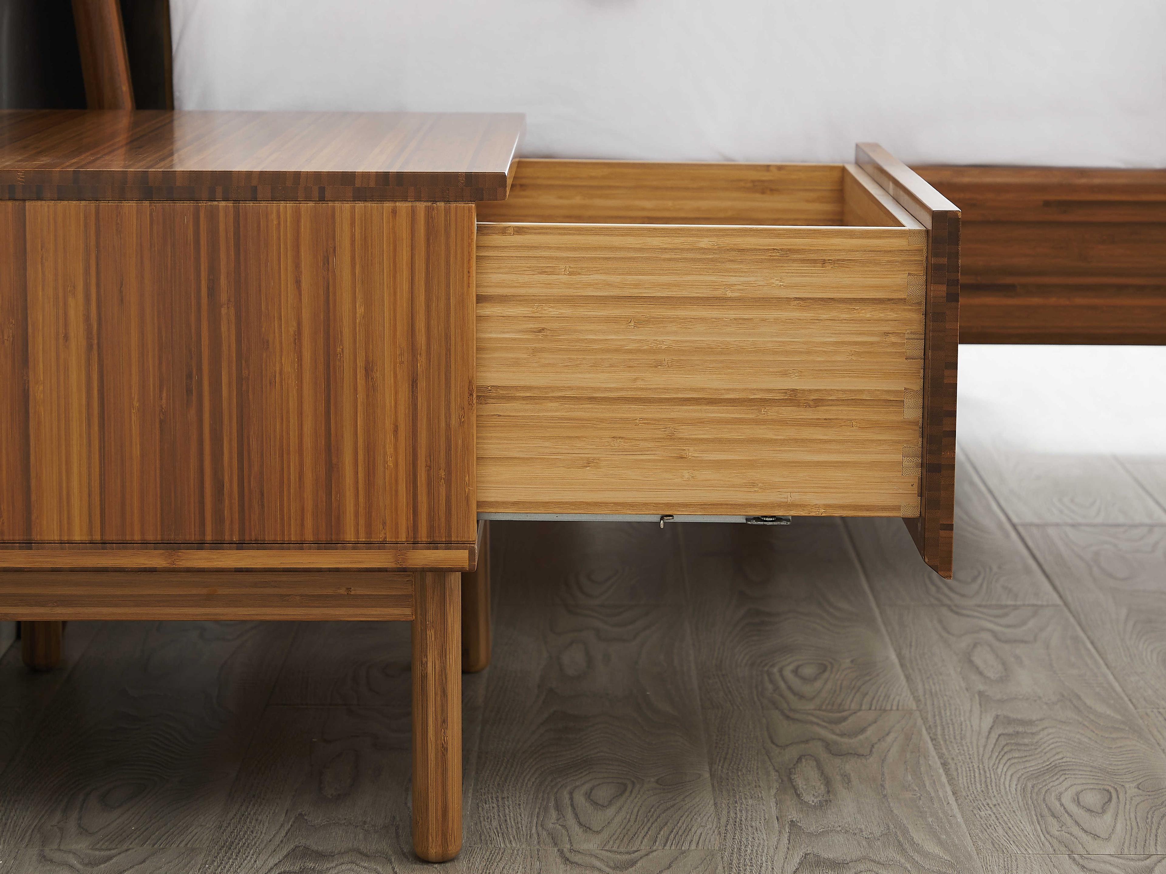 Greenington Ventura 1-Drawer Brown Bamboo Wood Chest Nightstand