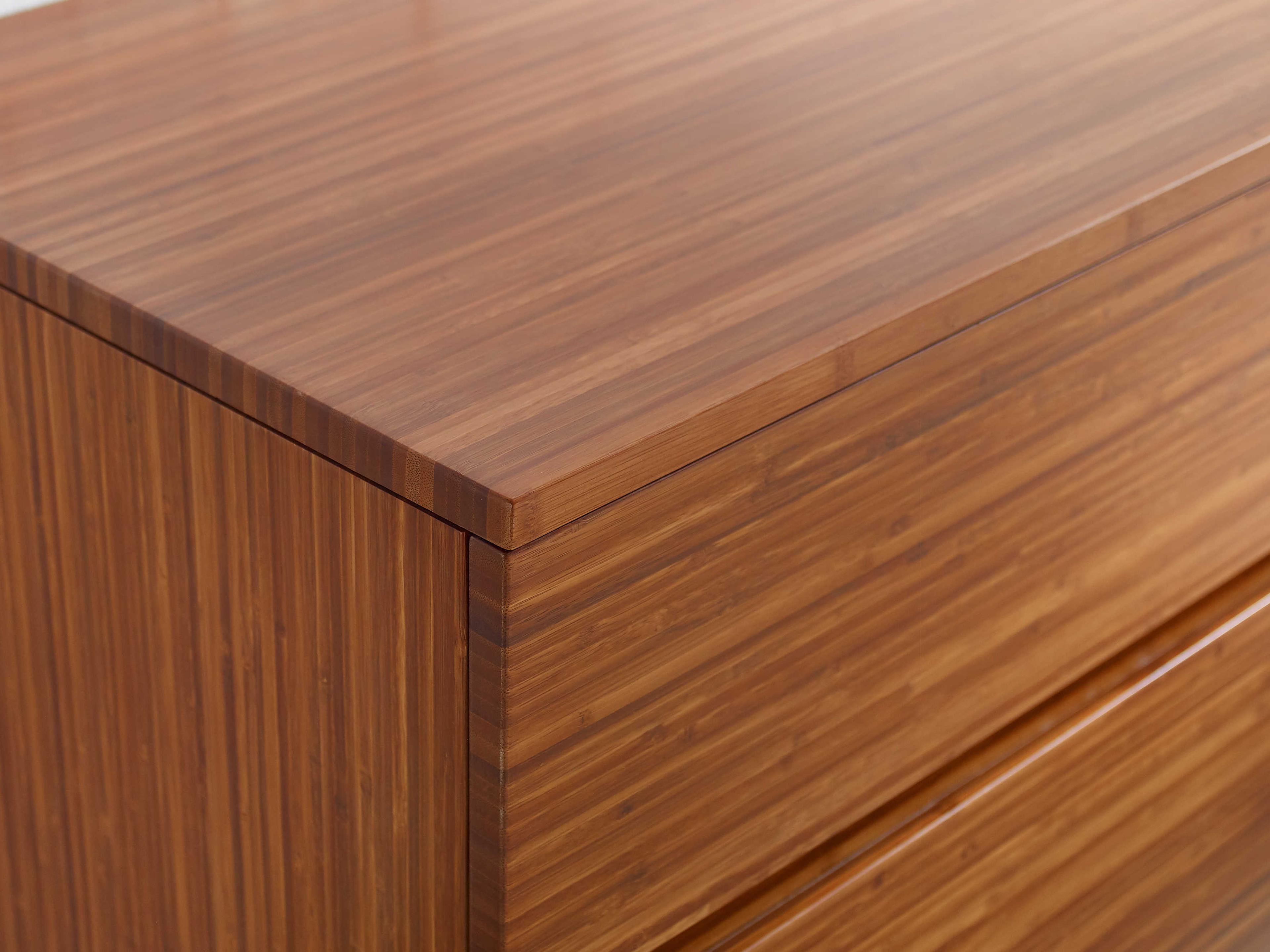 Greenington Ventura 4-Drawers Brown Bamboo Wood Double Dresser