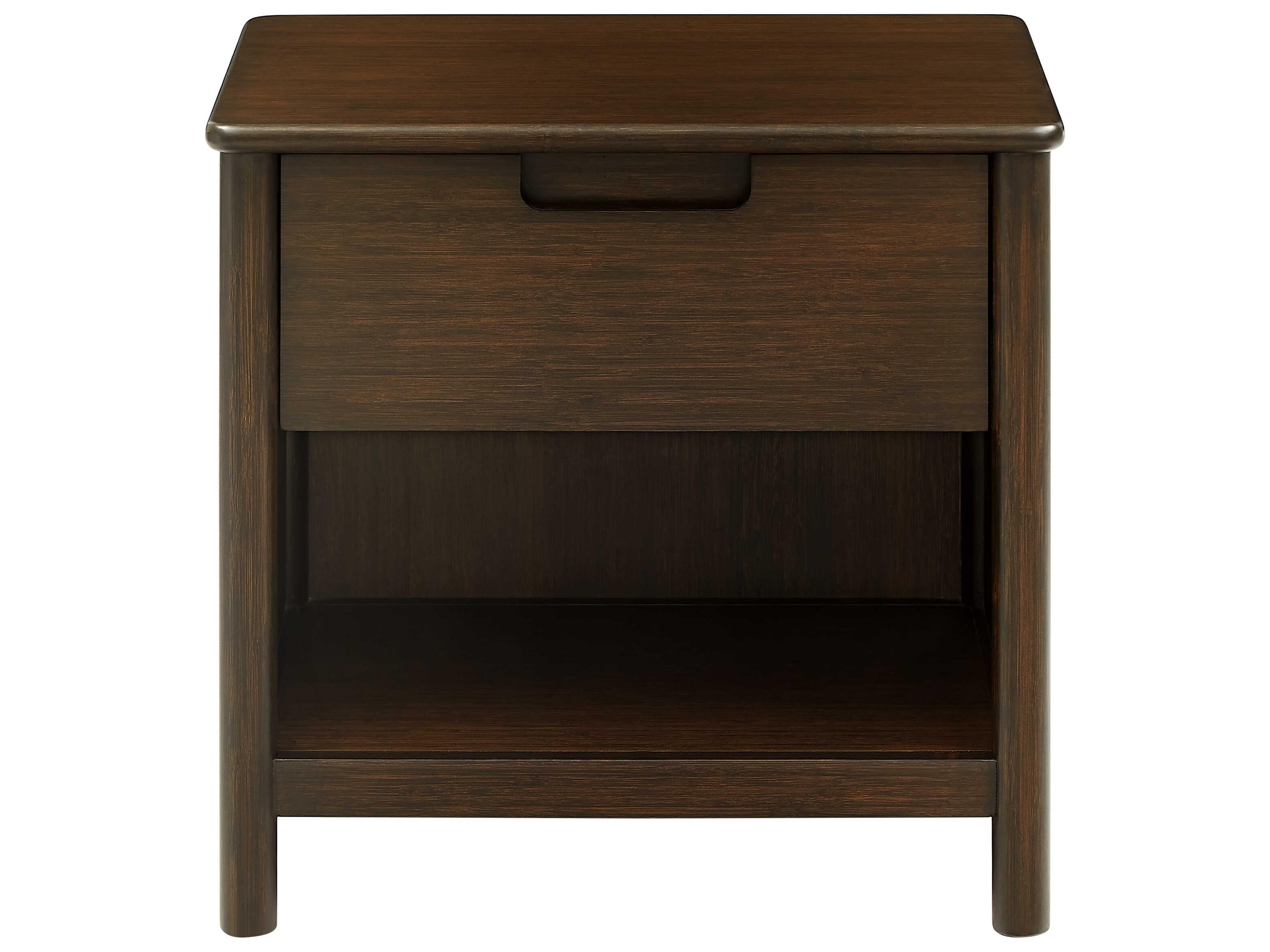Greenington Weston 1-Drawer Brown Bamboo Wood Nightstand