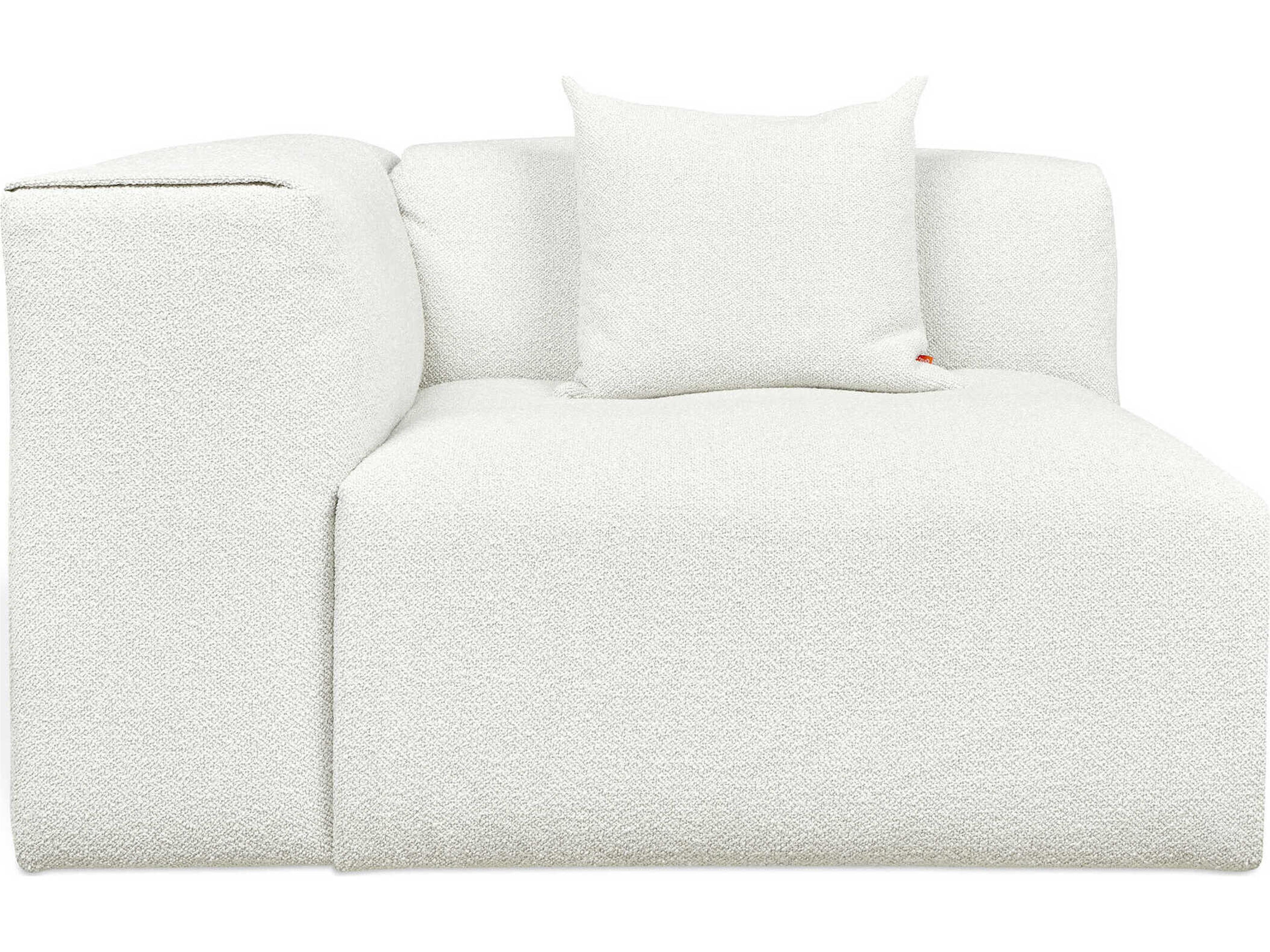 Gus* Modern Nest White Left Arm Modular Chair