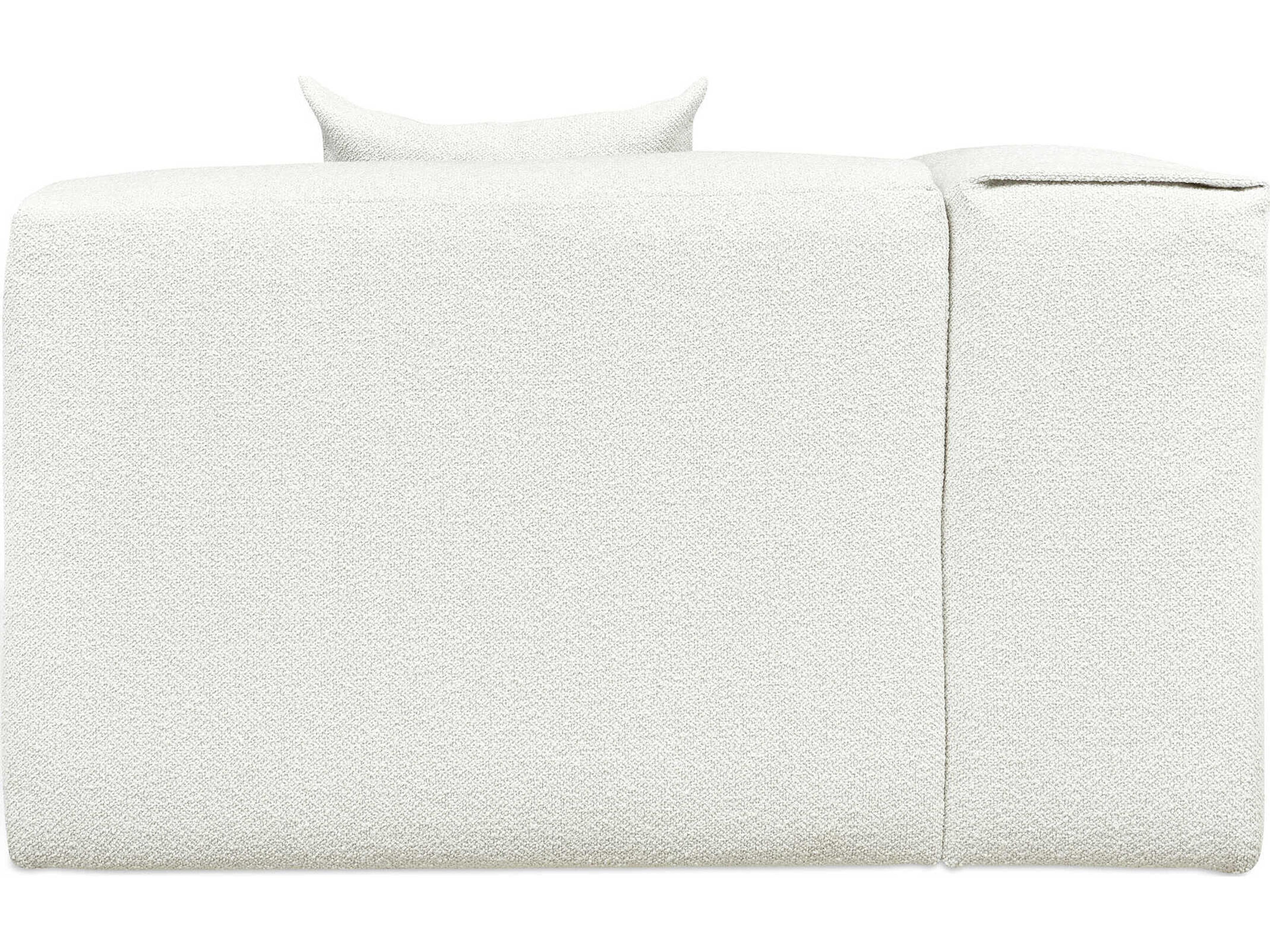 Gus* Modern Nest White Left Arm Modular Chair