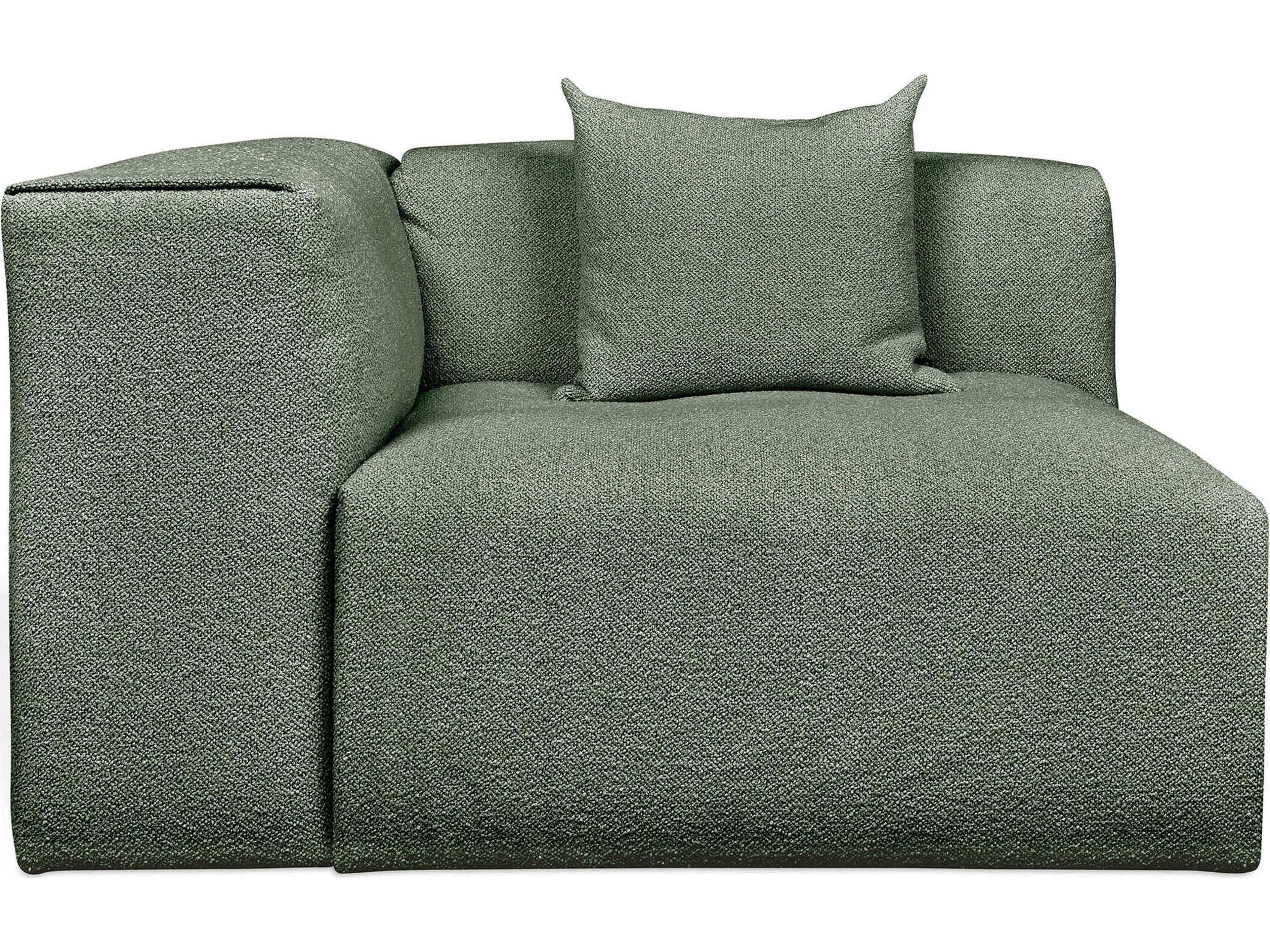 Gus* Modern Nest Green Left Arm Modular Chair