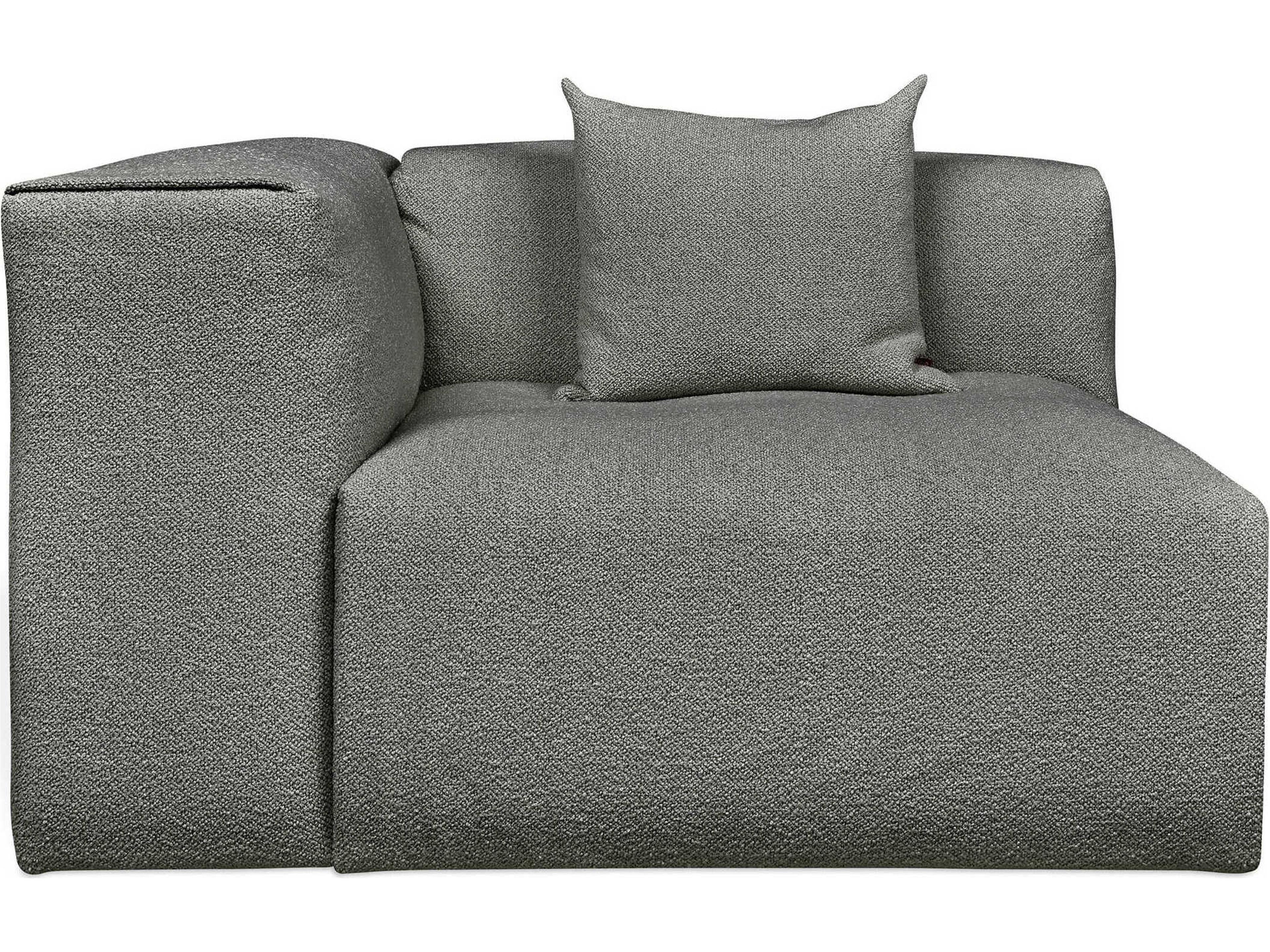 Gus* Modern Nest Gray Left Arm Modular Chair