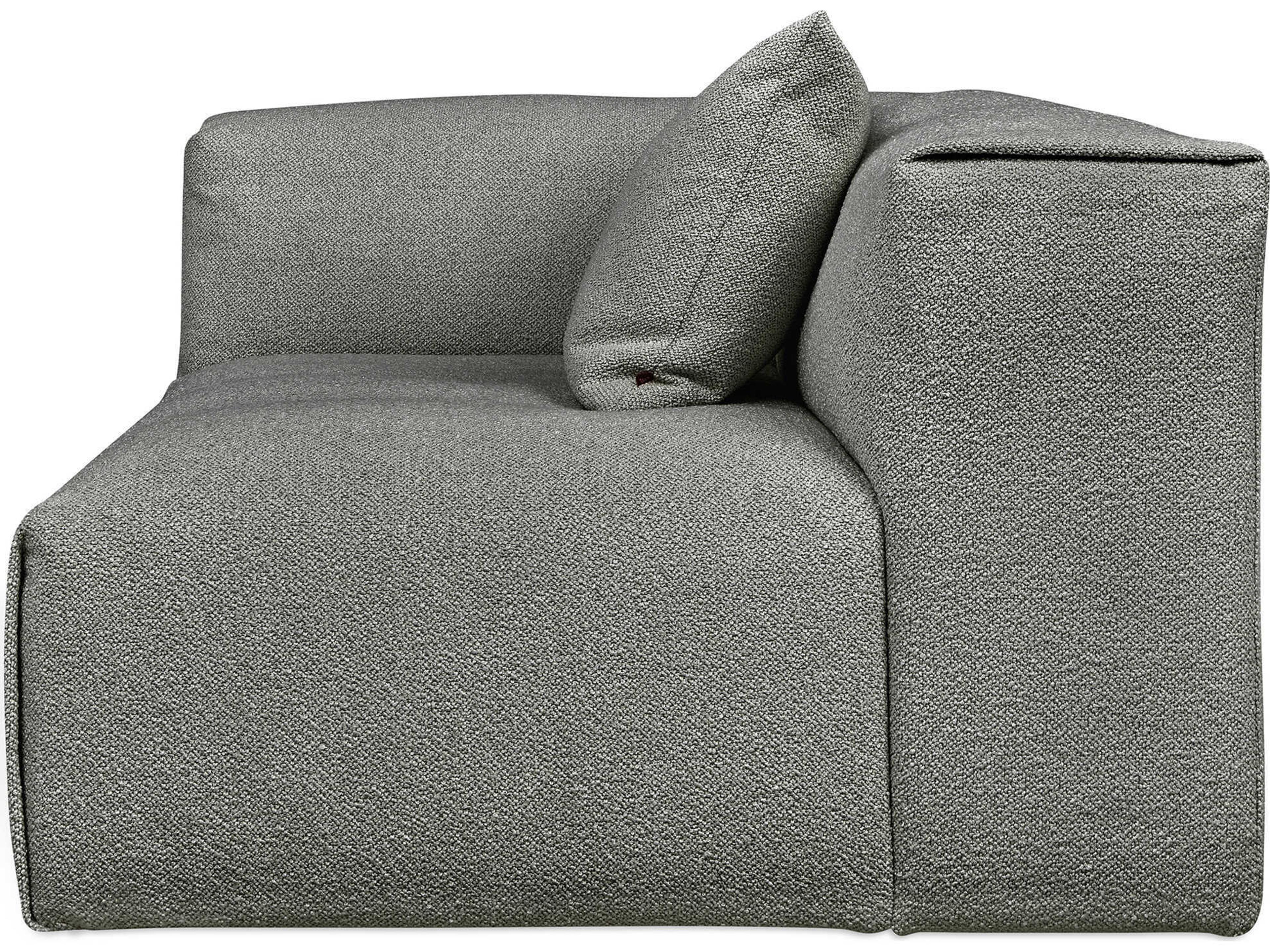 Gus* Modern Nest Gray Left Arm Modular Chair