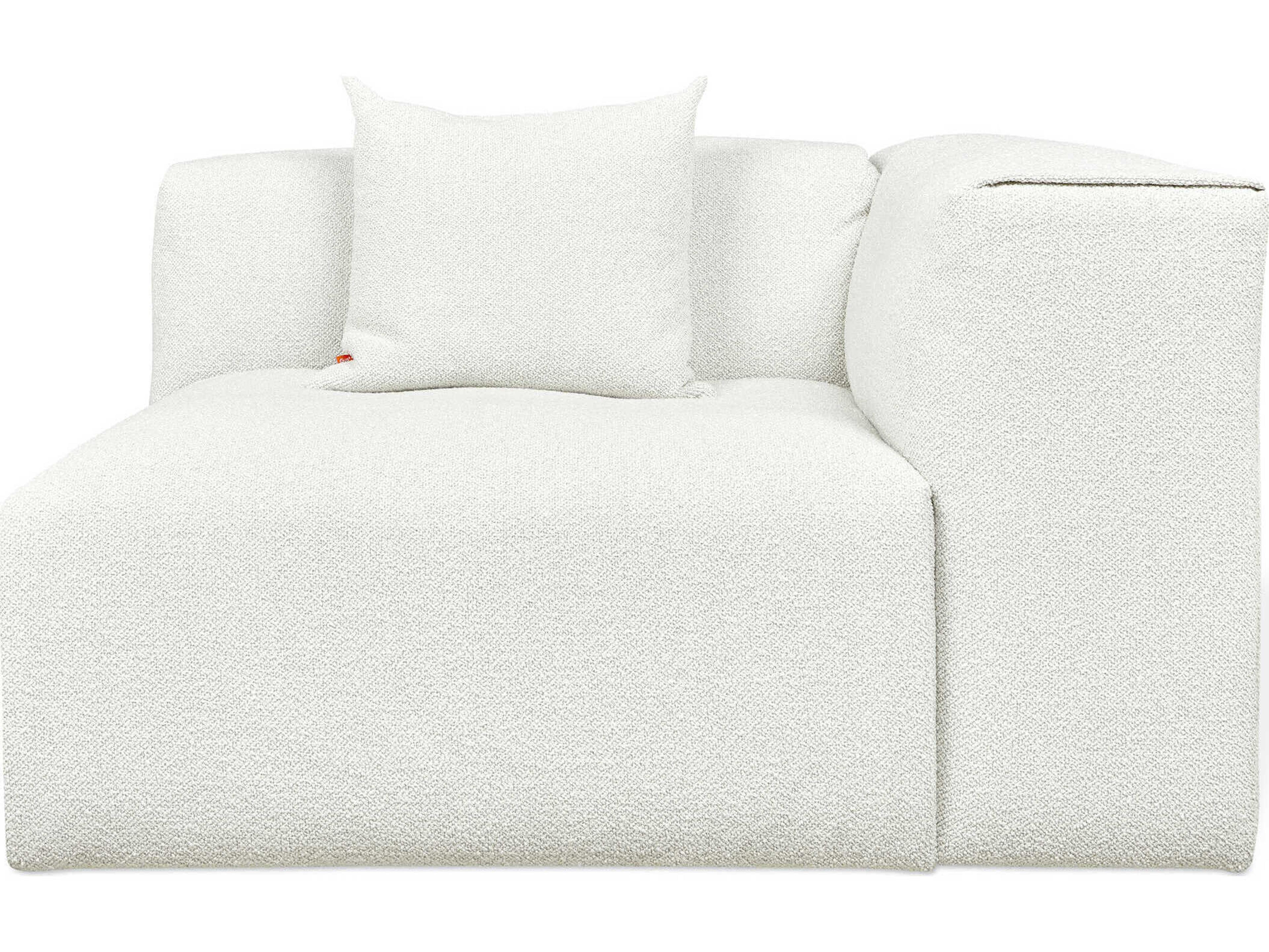 Gus* Modern Nest White Right Arm Modular Chair