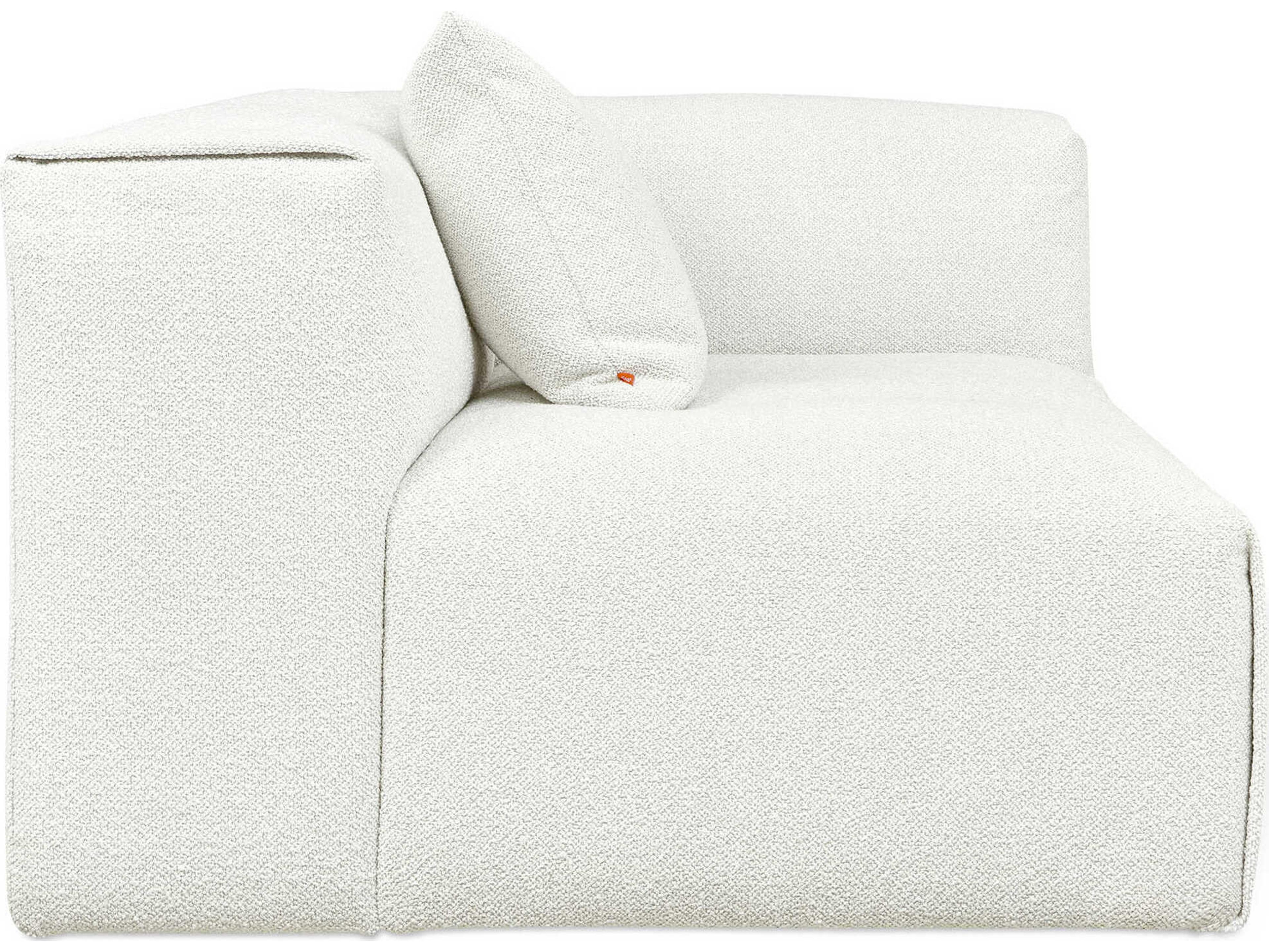 Gus* Modern Nest White Right Arm Modular Chair