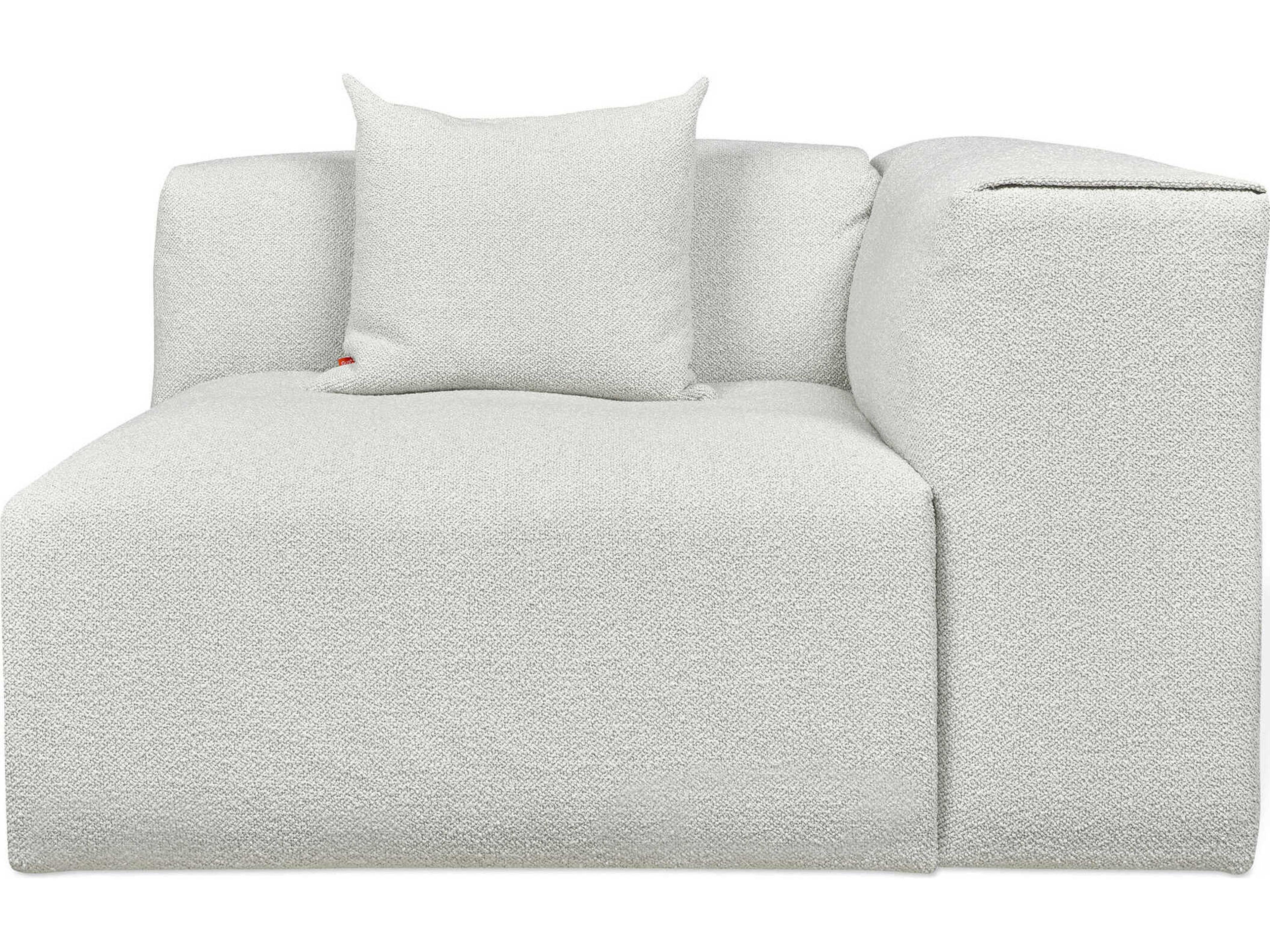 Gus* Modern Nest Gray Right Arm Modular Chair