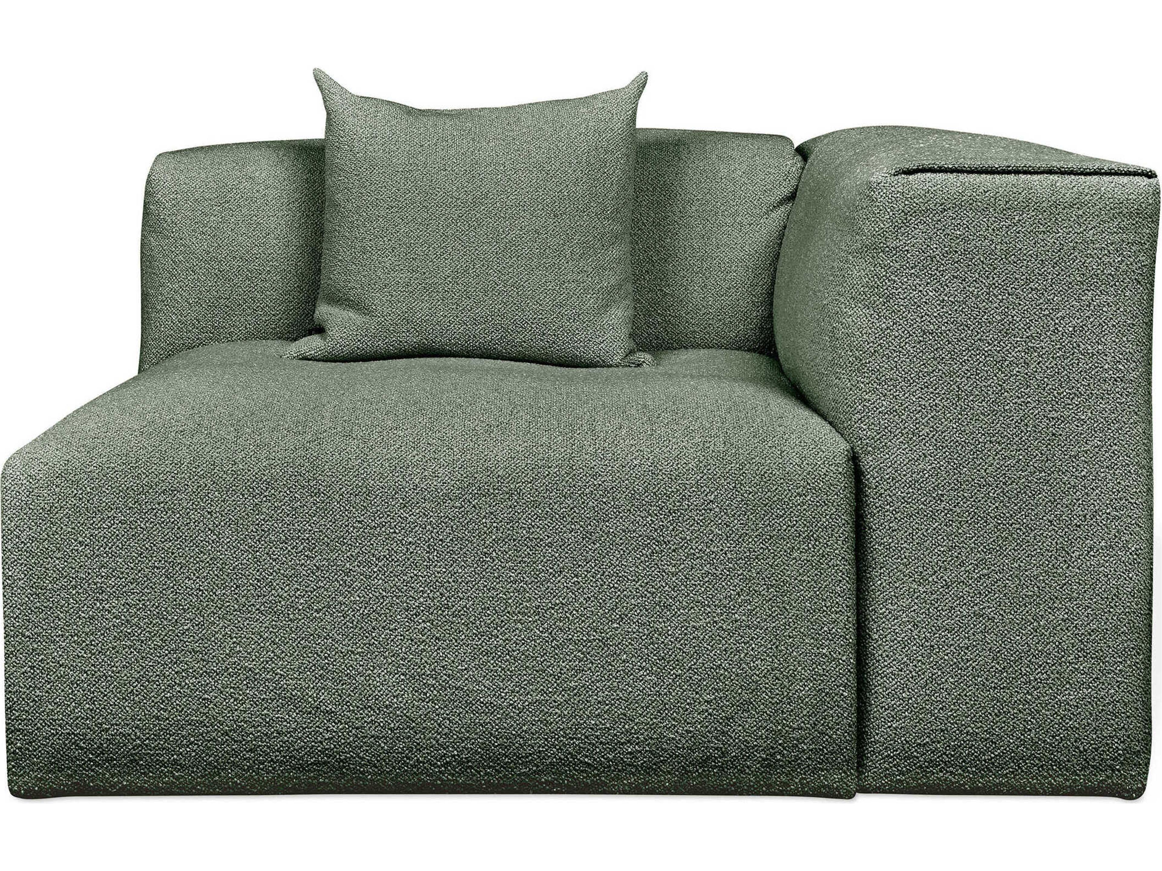 Gus* Modern Nest Green Right Arm Modular Chair
