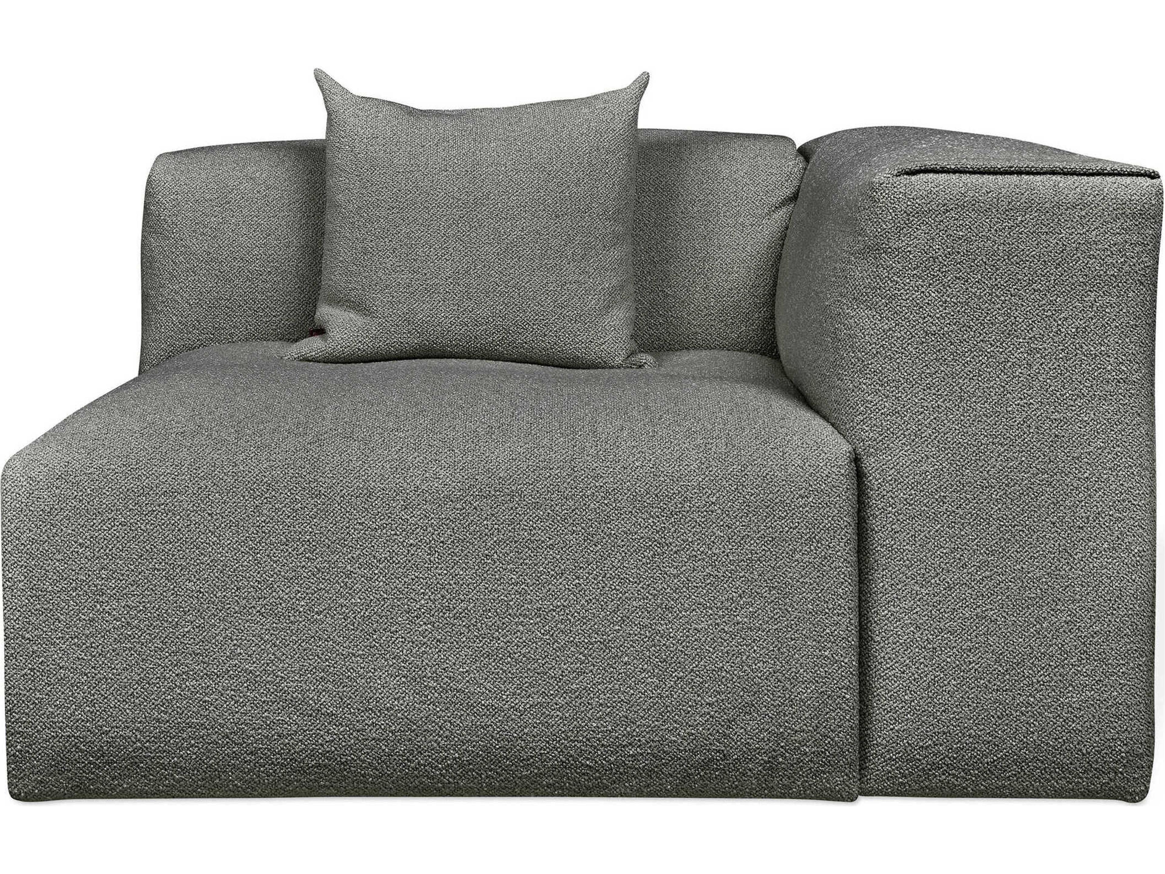 Gus* Modern Nest Gray Right Arm Modular Chair