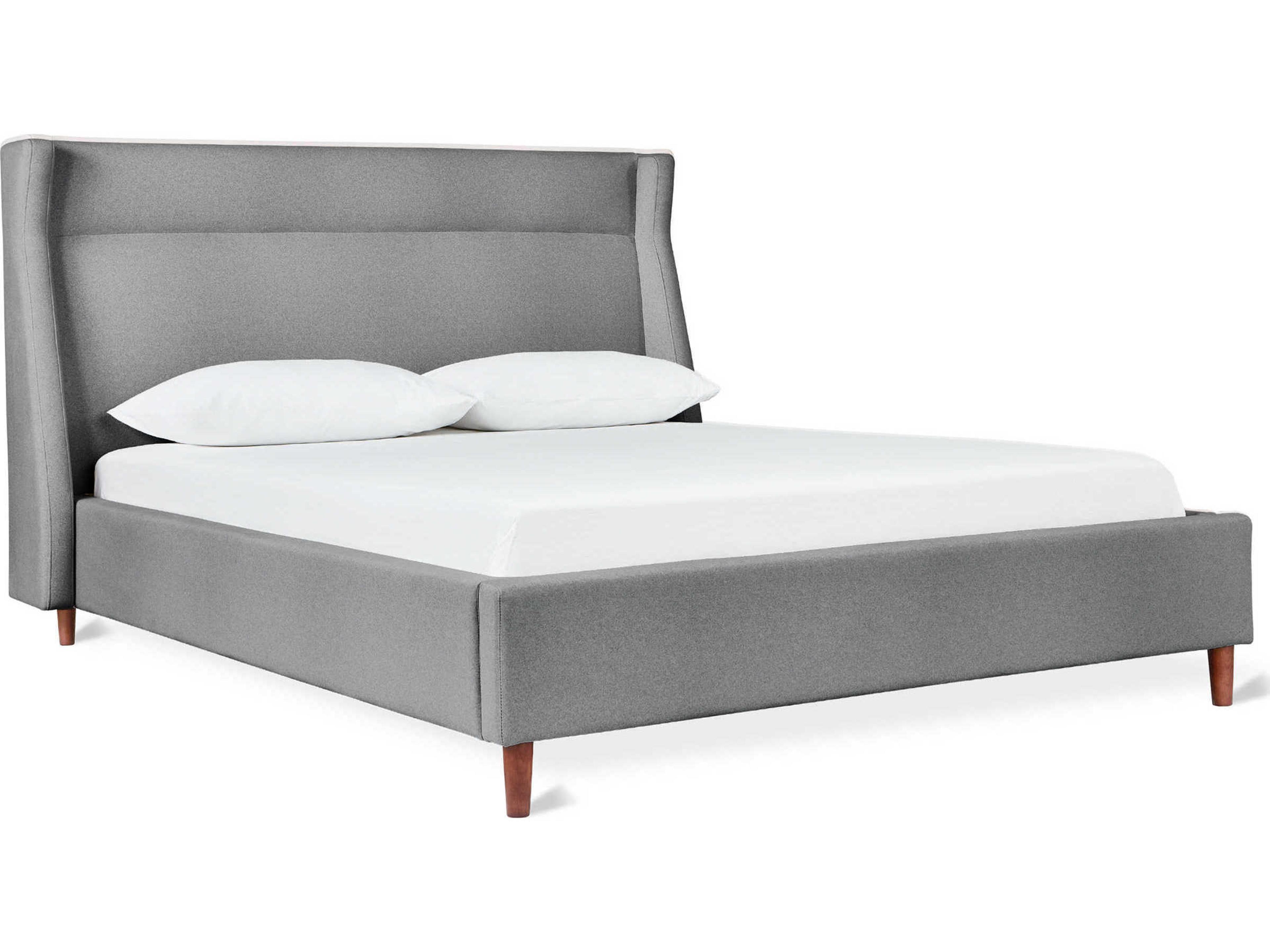 Carmichael Merino Dapple Brown Wood King Platform Bed