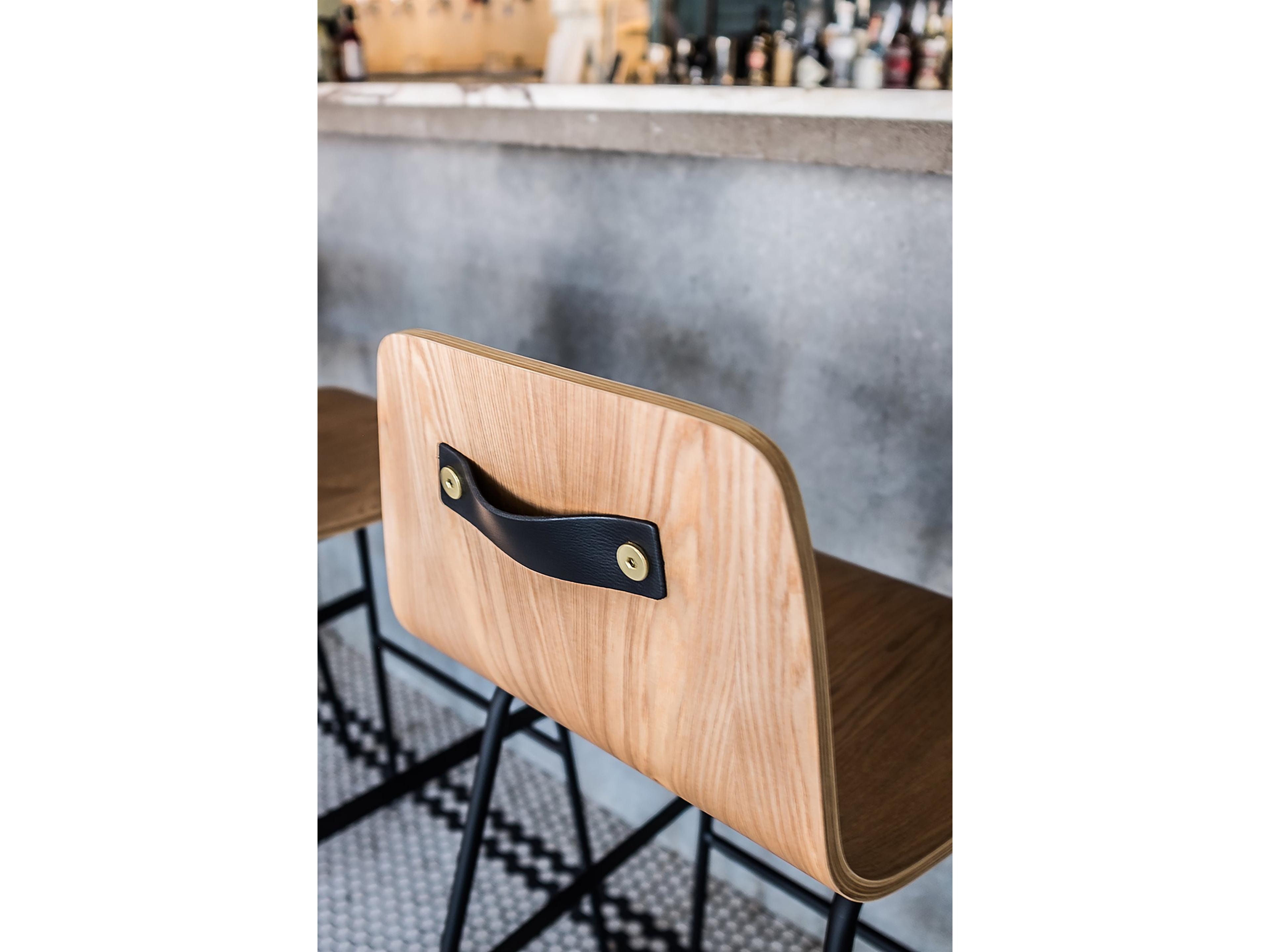 Gus* Modern Lecture Ash Wood Natural Bar Stool