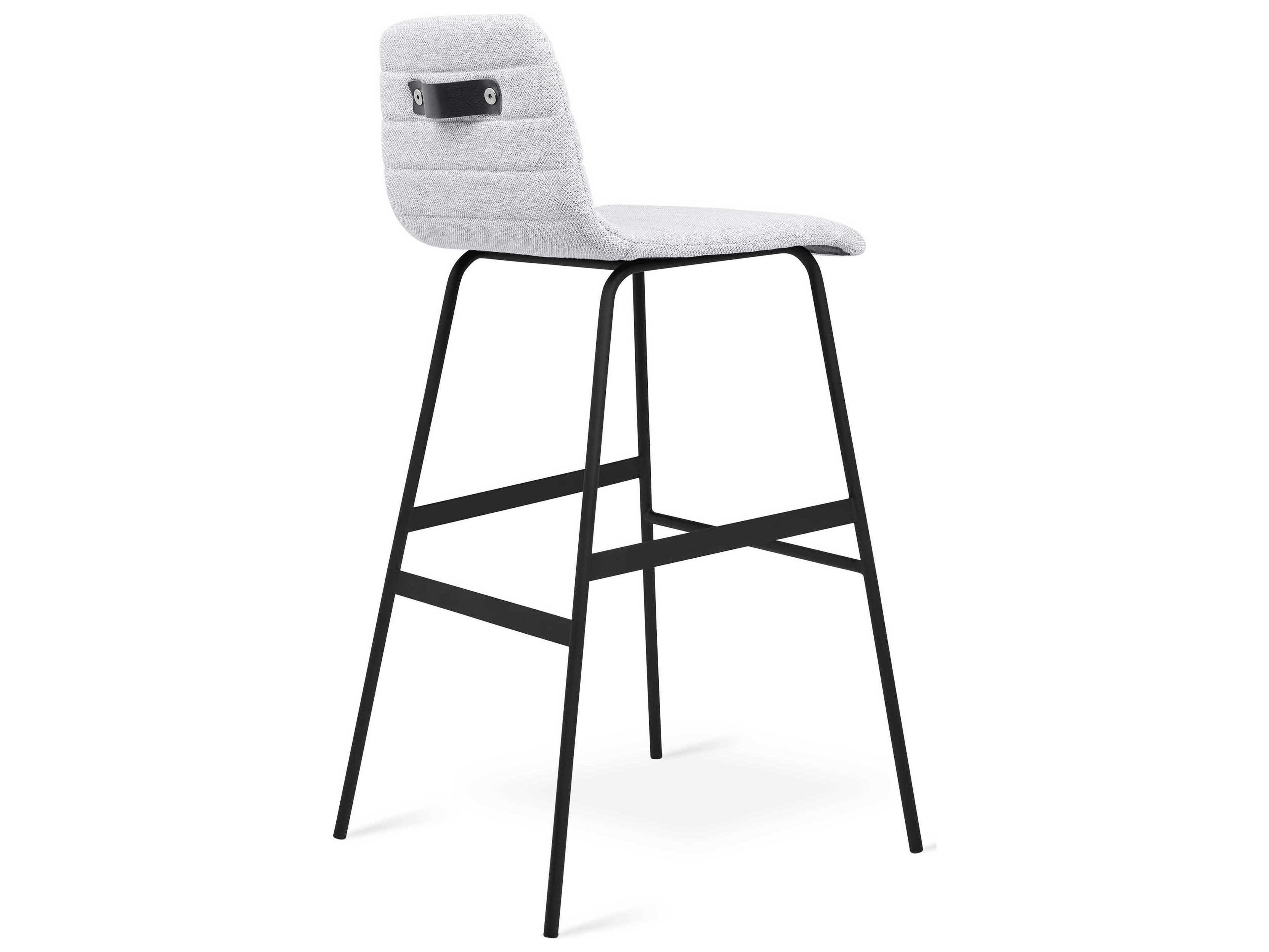 Gus* Modern Lecture Upholstered Pixel Shale Bar Stool