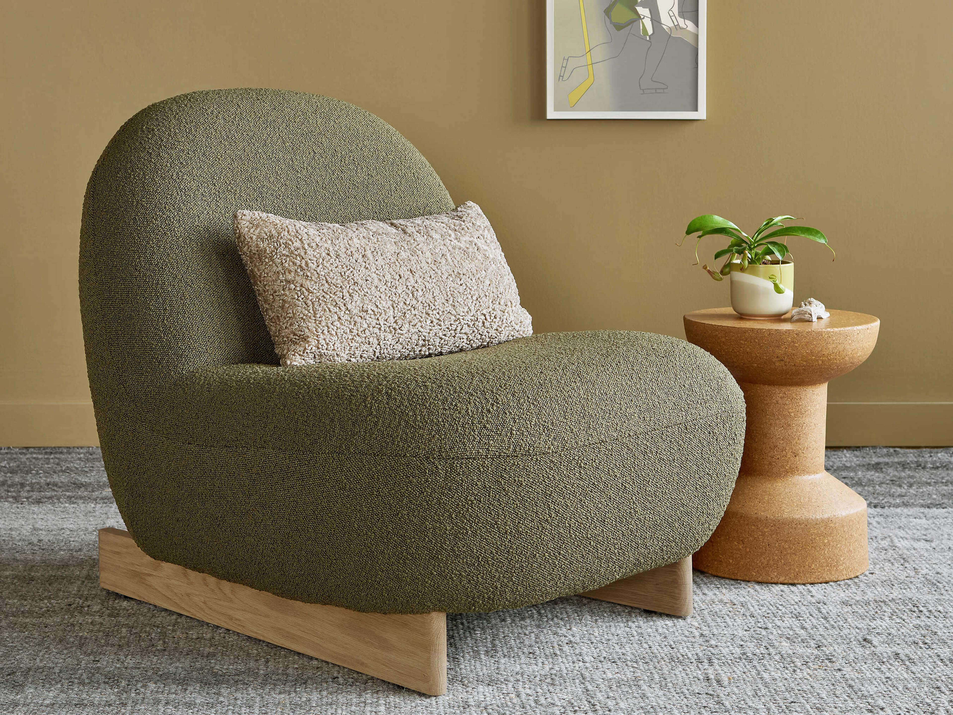 Gus* Modern Arlo Green Accent Chair
