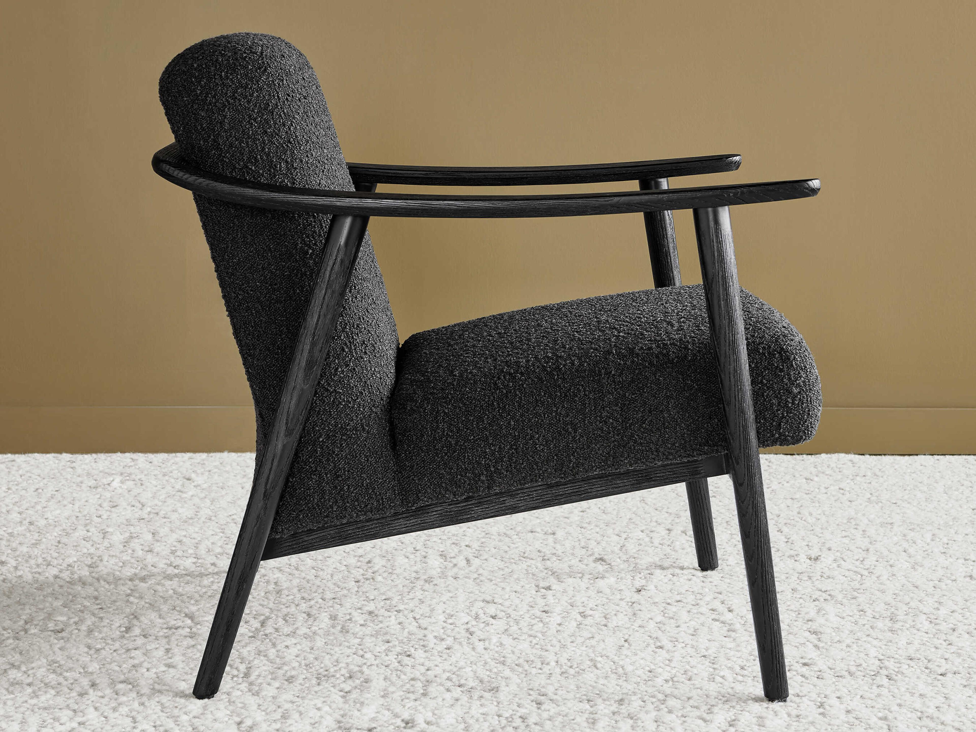 Gus* Modern Baltic Black Accent Chair