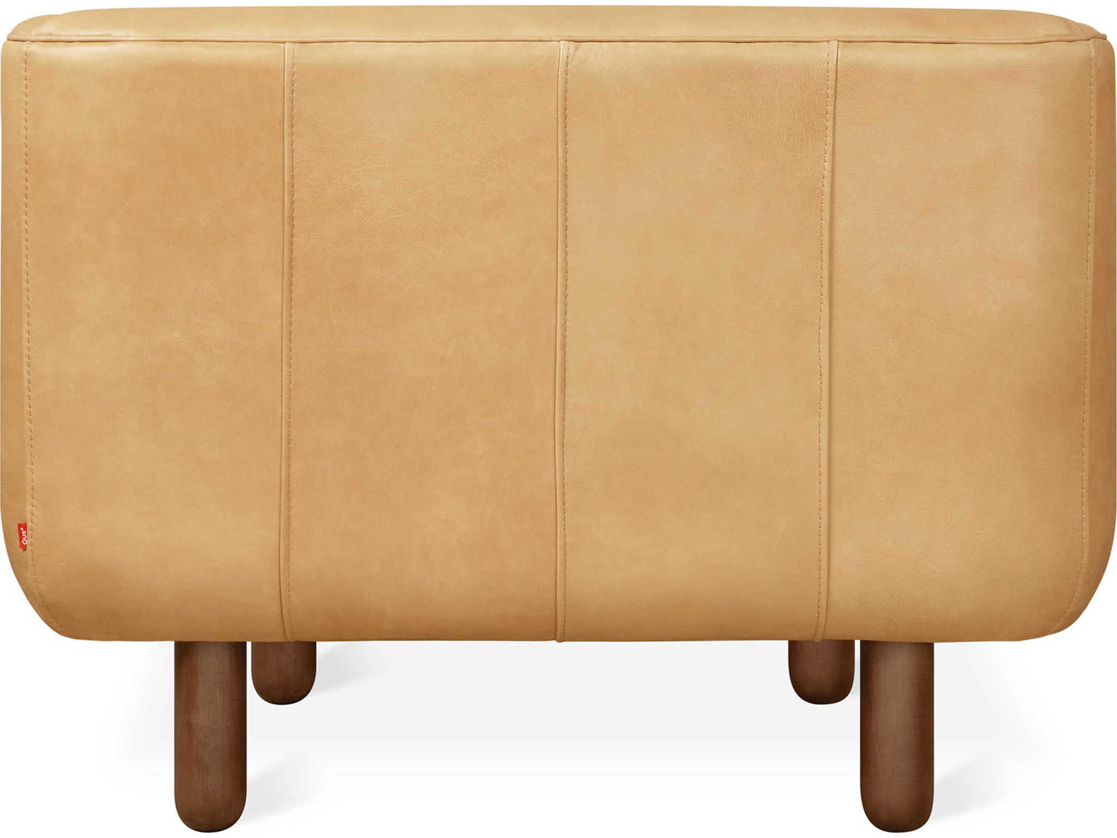 Gus* Modern Beaconsfield Brown Leather Accent Chair