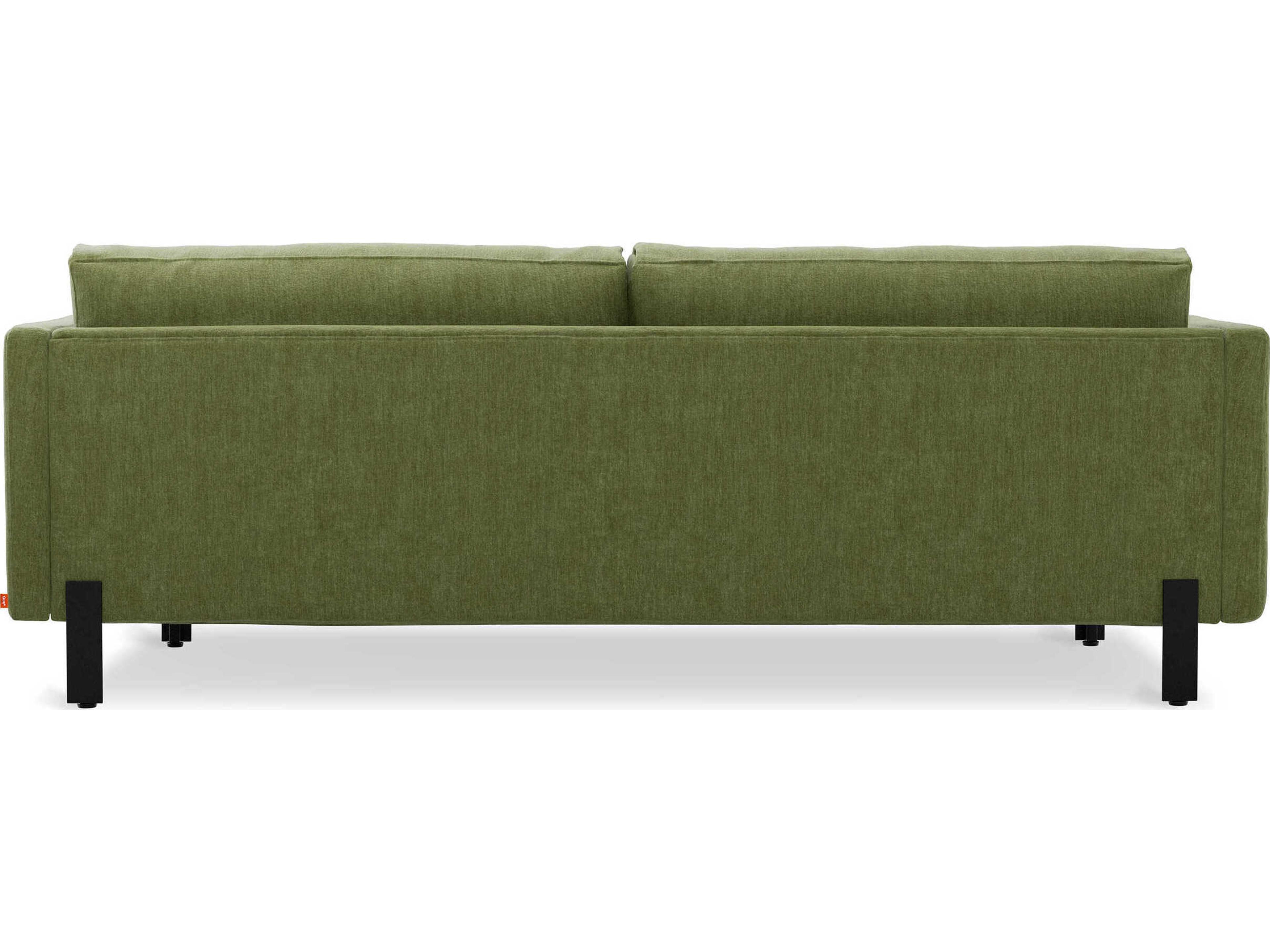 Gus* Modern Silverlake Bastille Clover Green Upholstered Sofa
