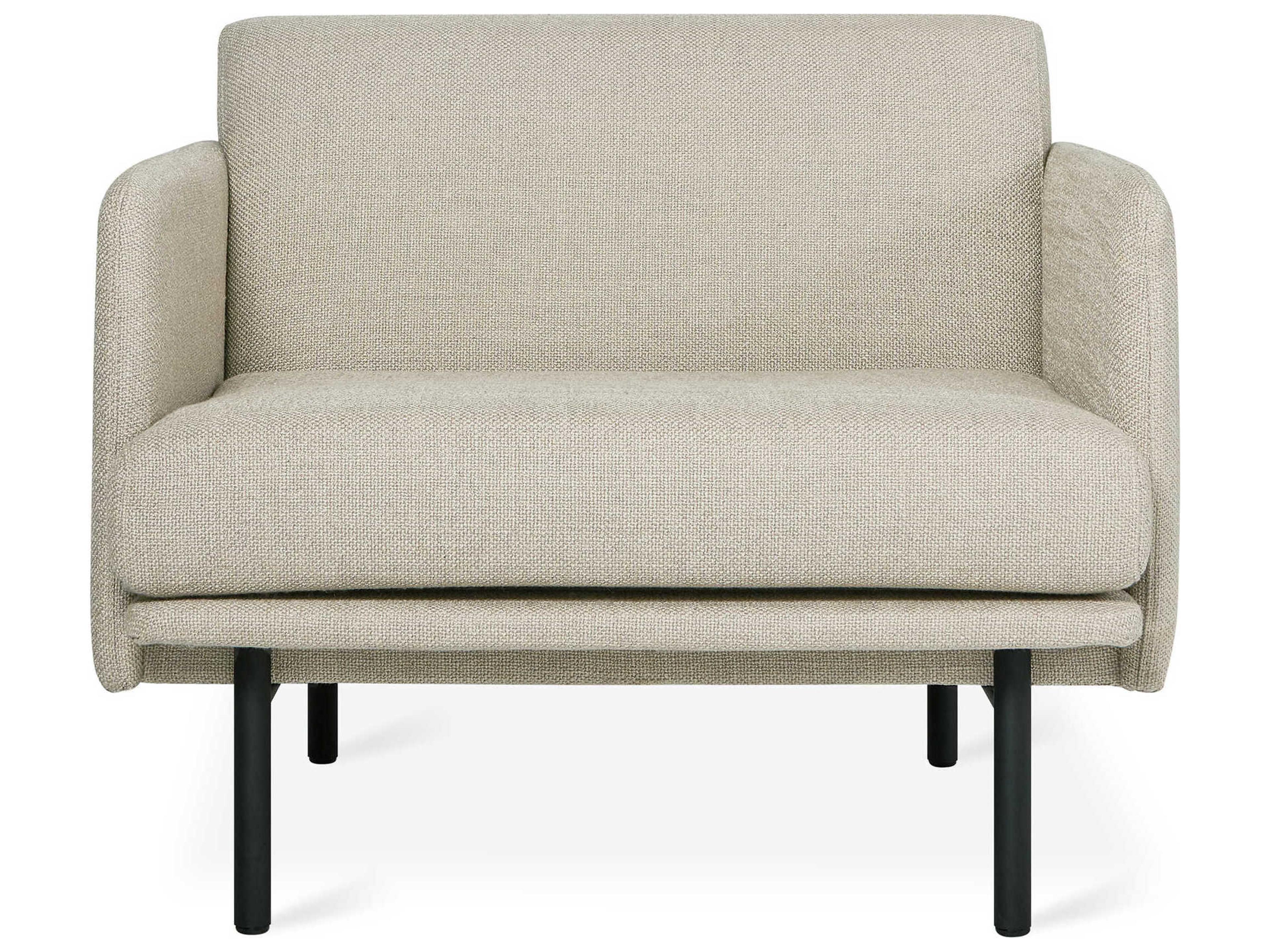 Gus* Modern Foundry Beige Fabric Accent Chair