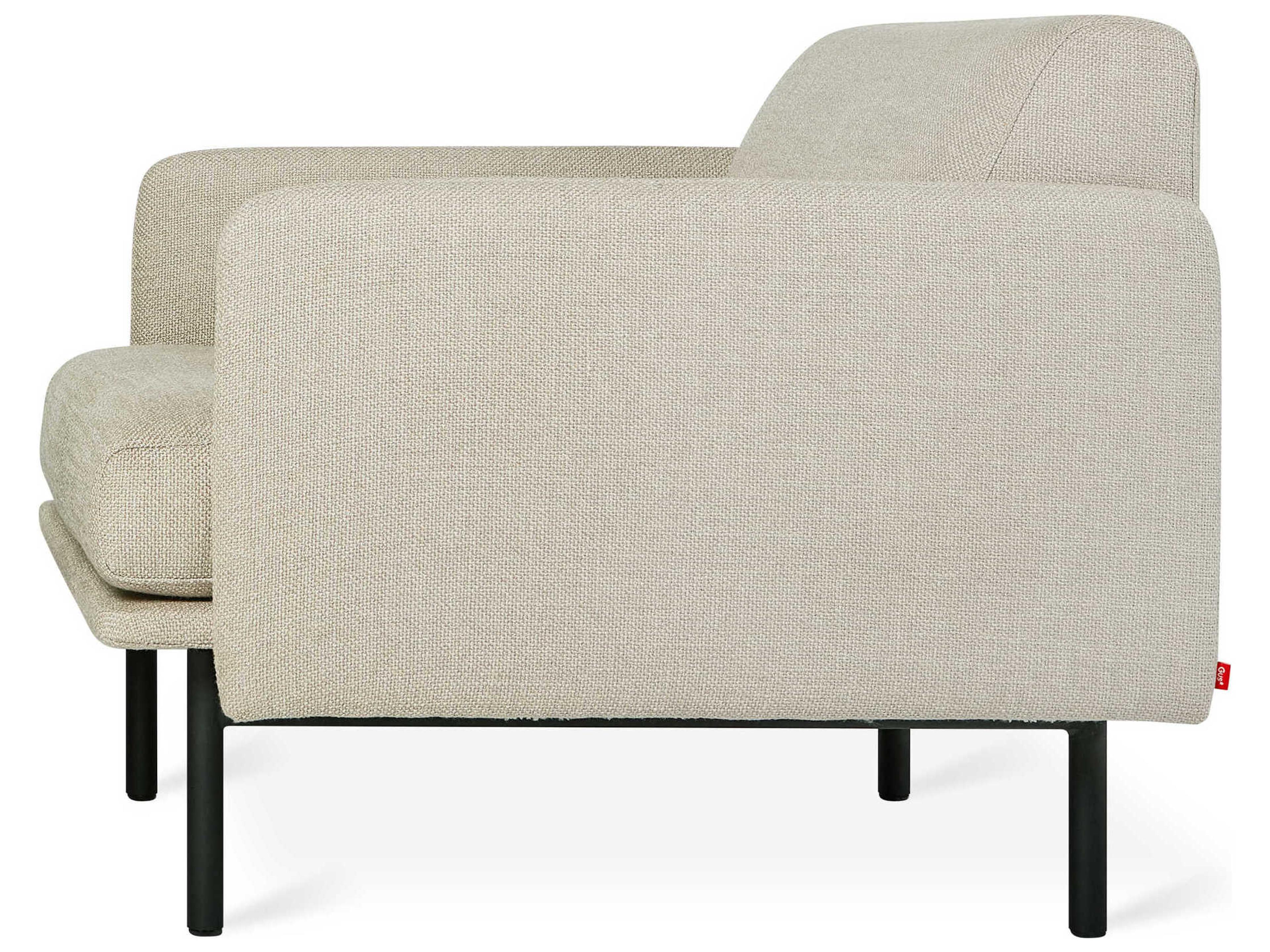 Gus* Modern Foundry Beige Fabric Accent Chair