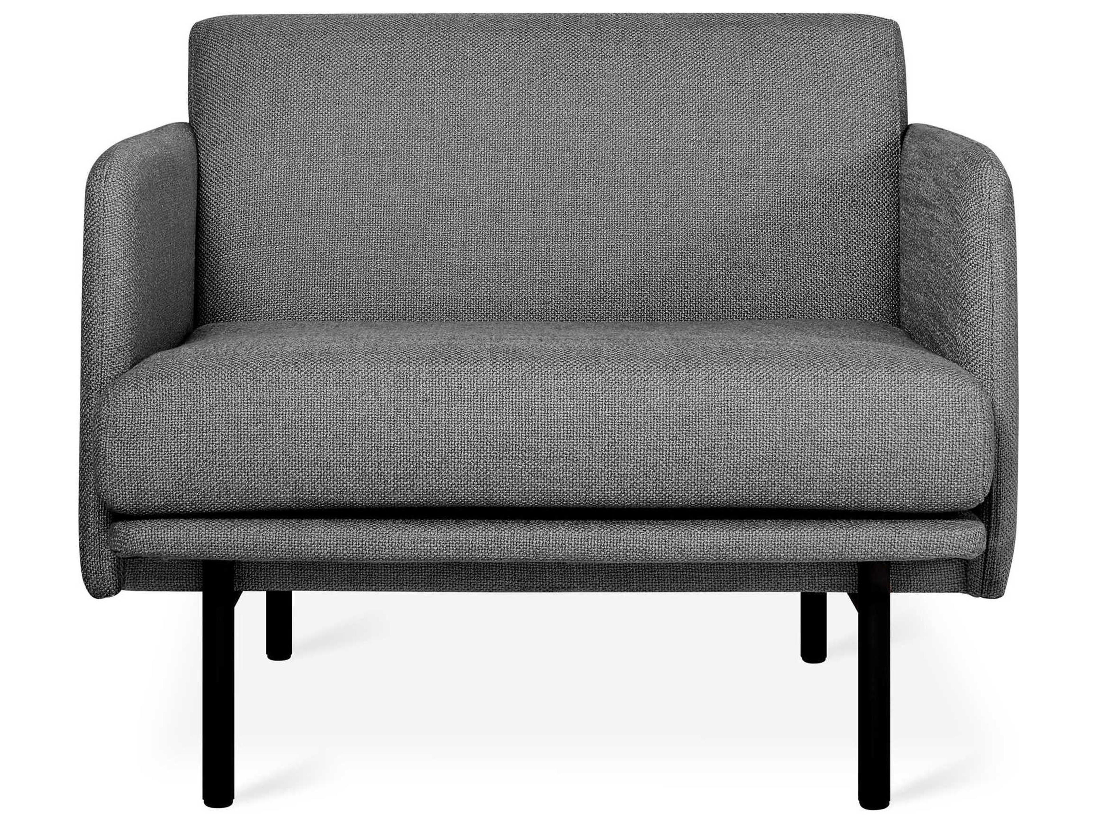 Gus* Modern Foundry Gray Fabric Accent Chair