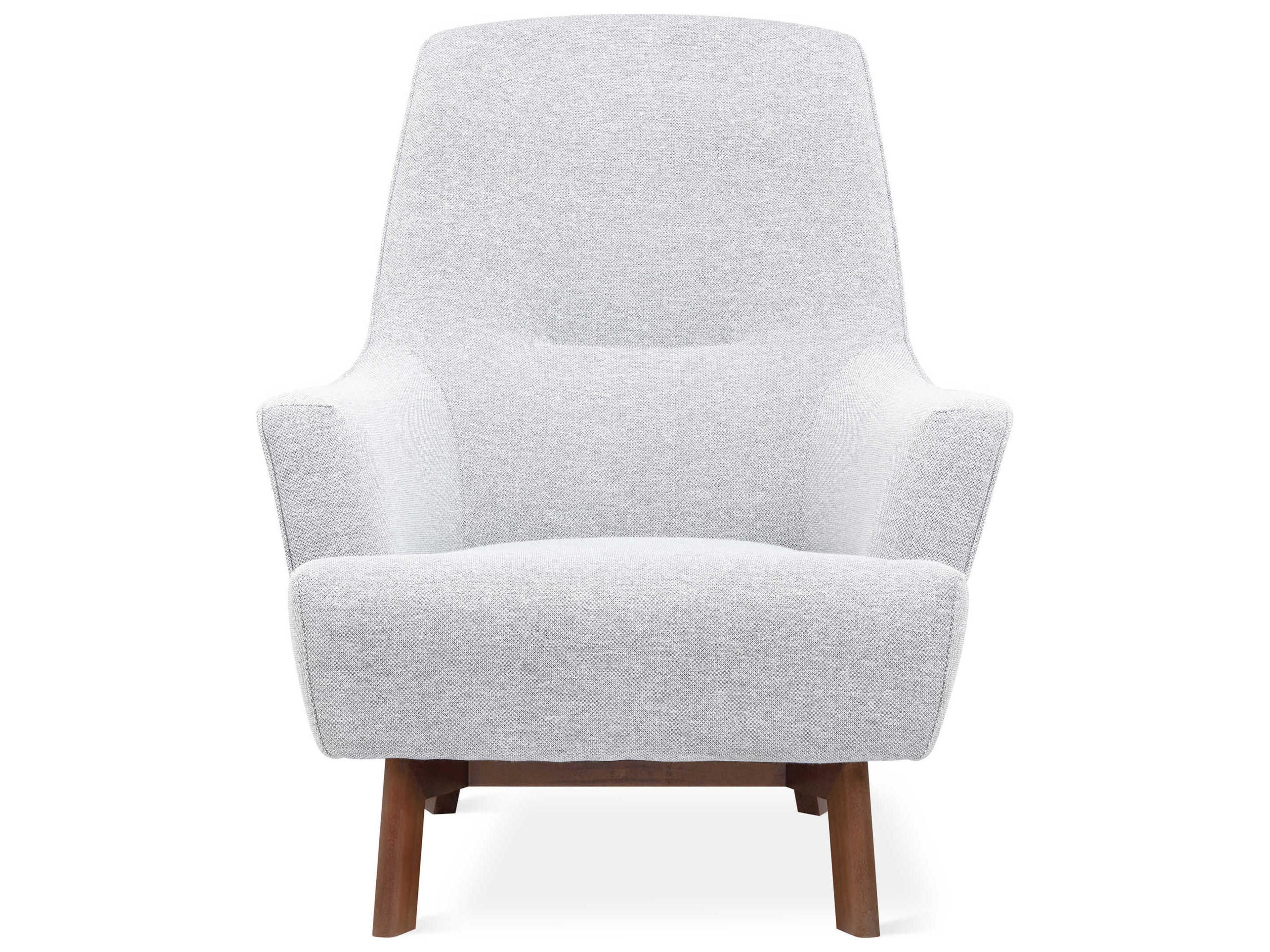 Gus* Modern Hilary White Fabric Accent Chair