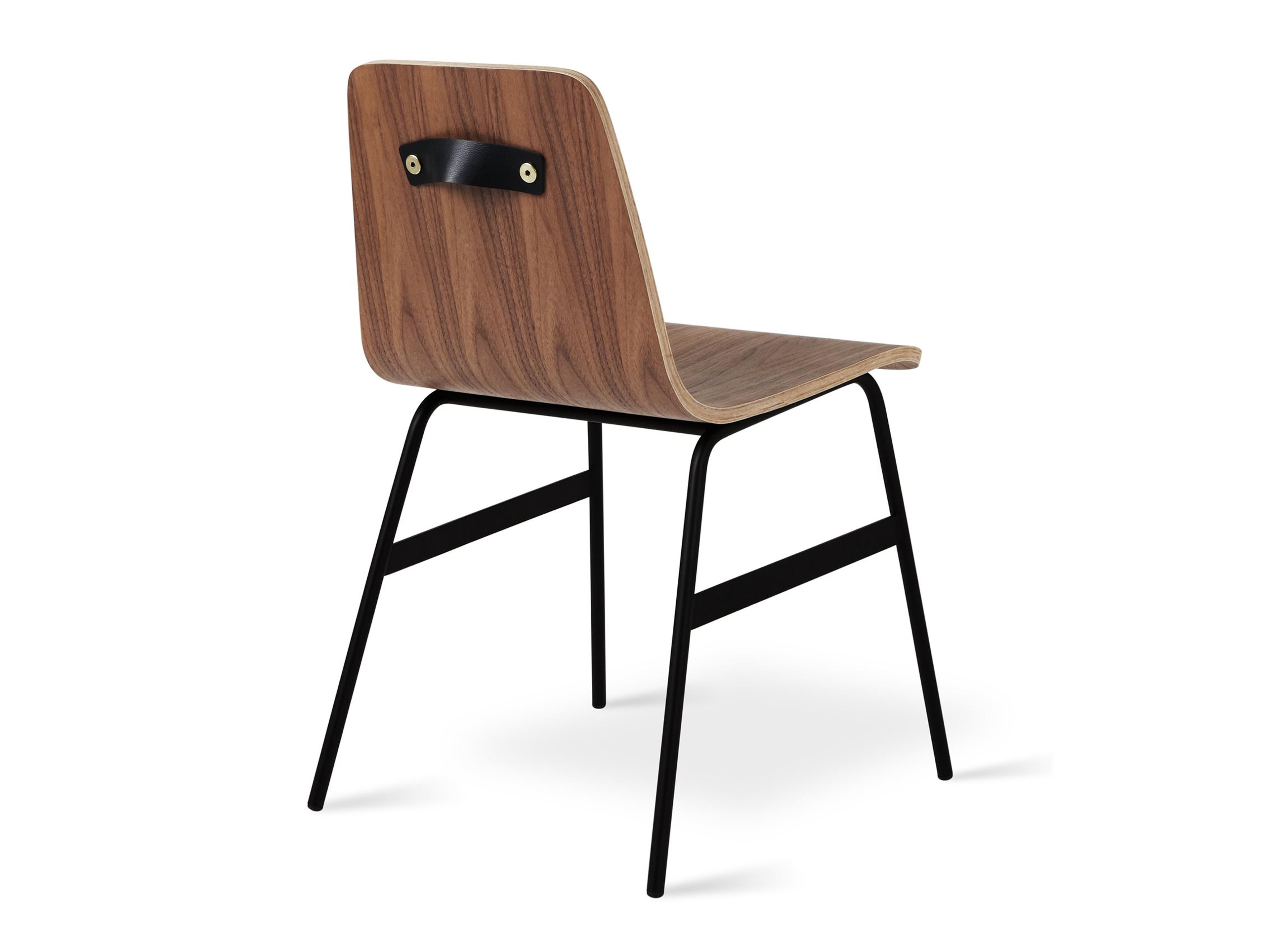 Gus* Modern Lecture Ply Wood Brown Side Dining Chair