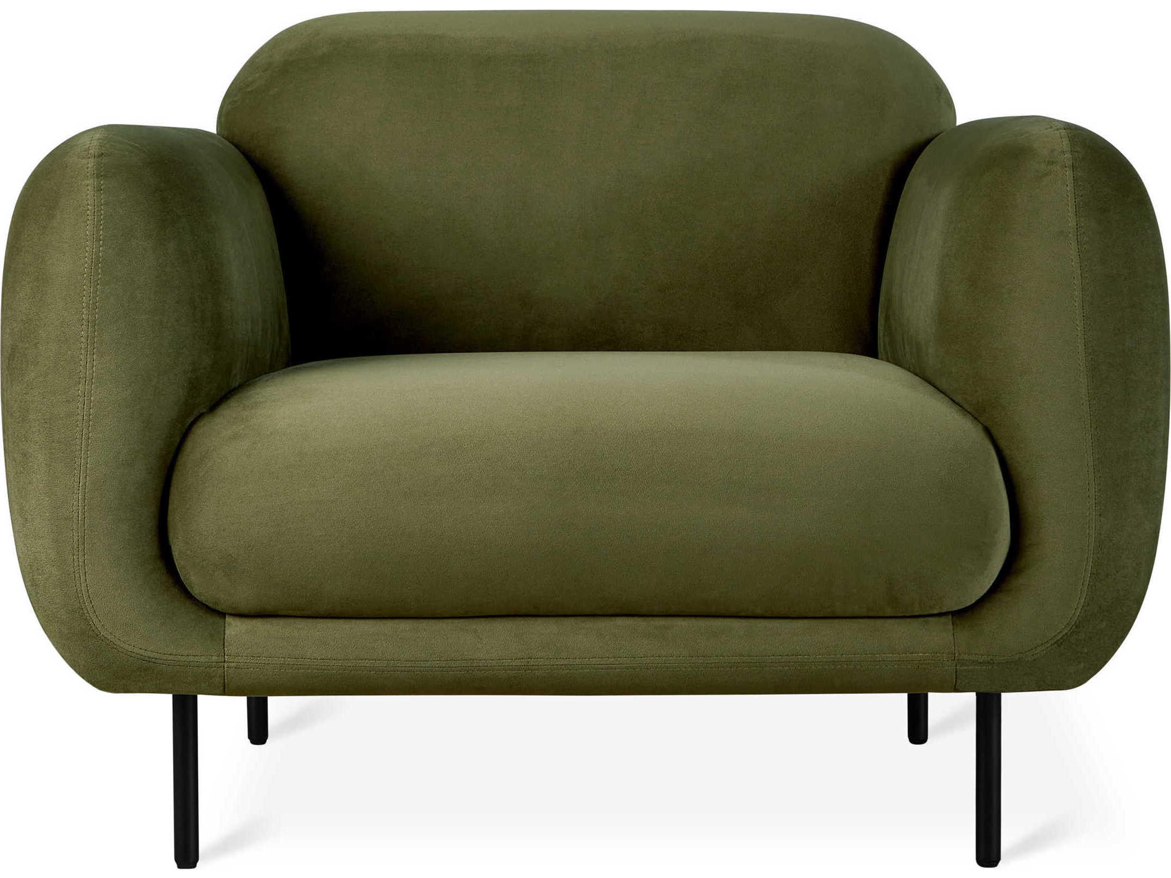 Gus* Modern Nord Green Fabric Accent Chair