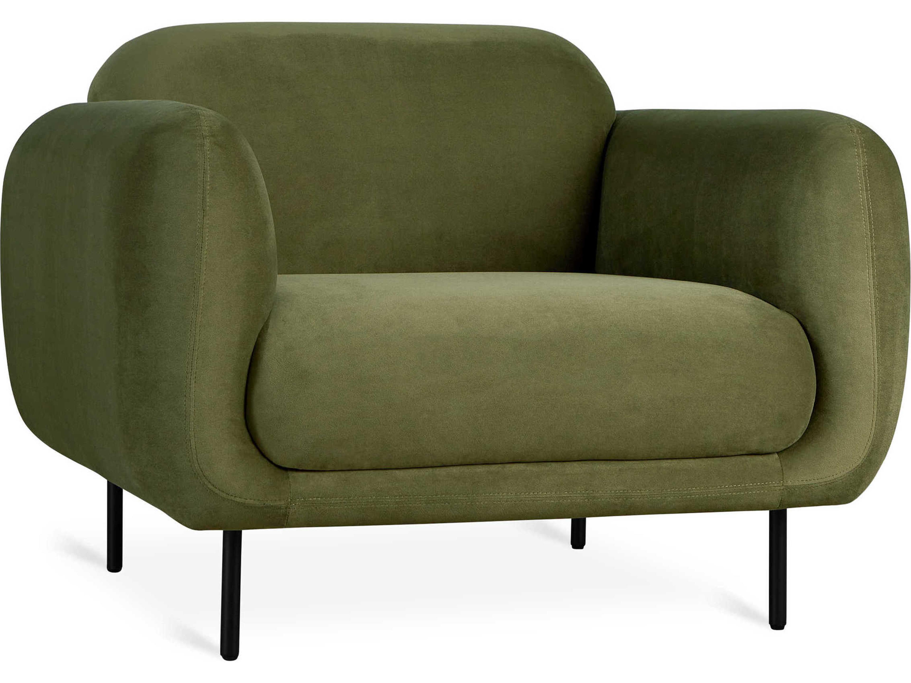 Nord Green Fabric Accent Chair